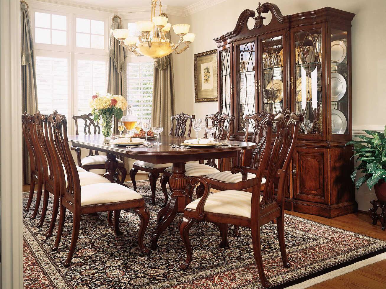 American Drew Cherry Grove Wood Dining Room Set