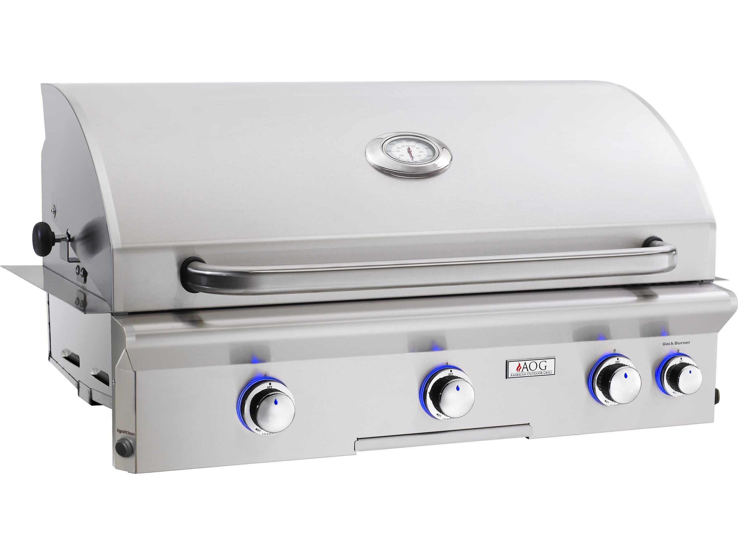 AOG L Series Built-in 36'' BBQ Grill with Rotisserie and Back Burner