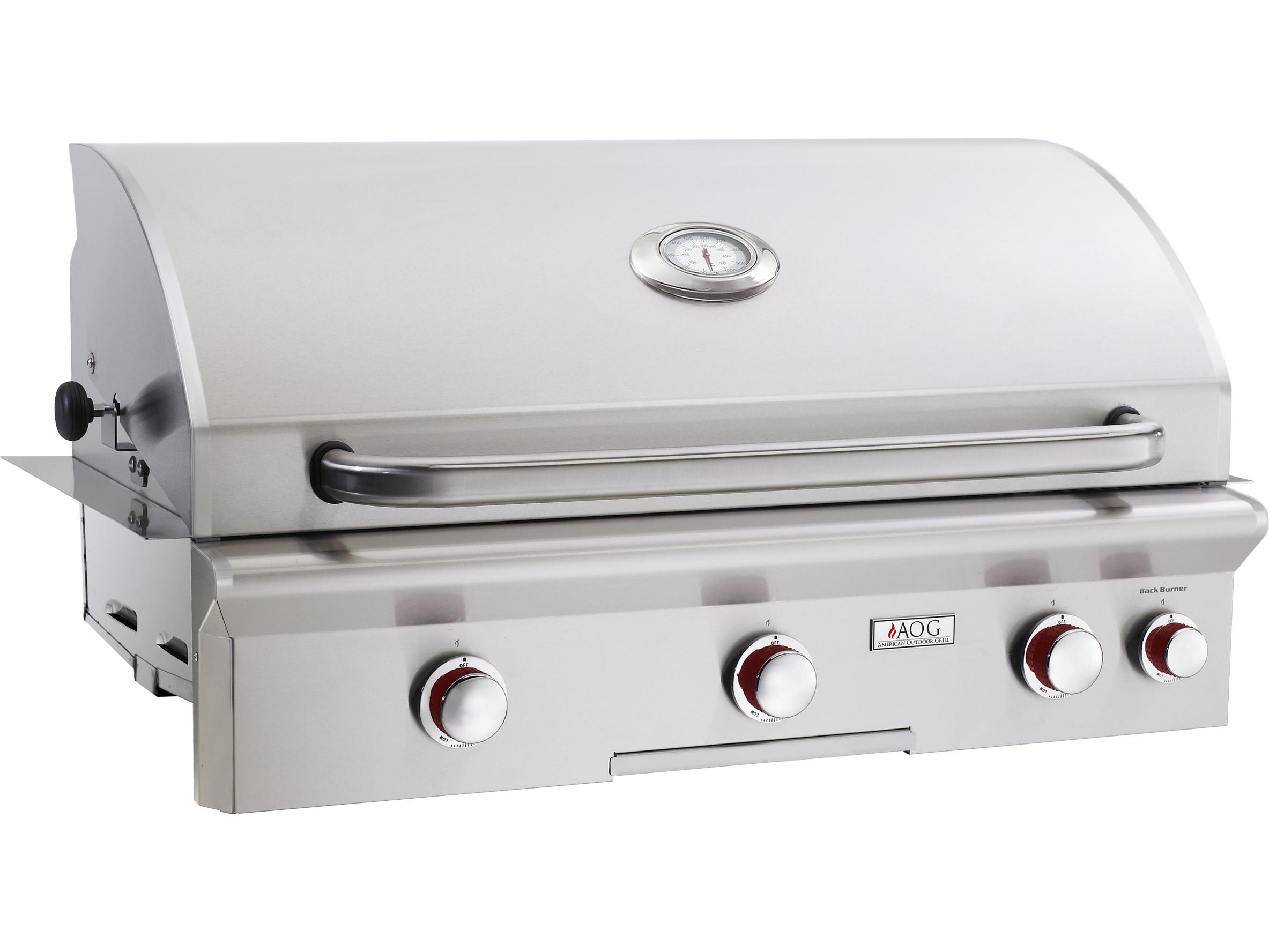 AOG T Series Built-in 36'' BBQ Grill with Rotisserie and Back Burner