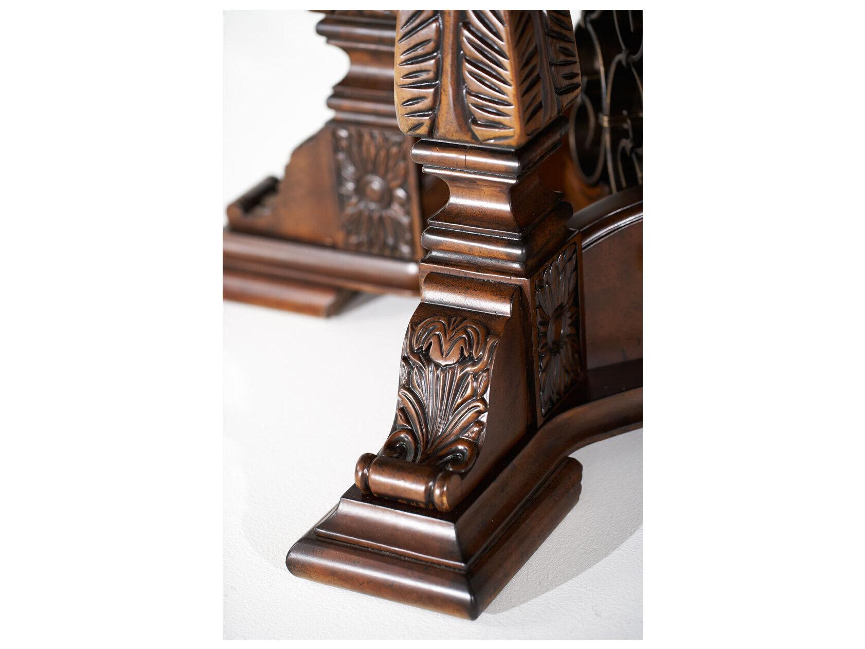 Michael Amini Windsor Court Extendable Round Wood Dining Table