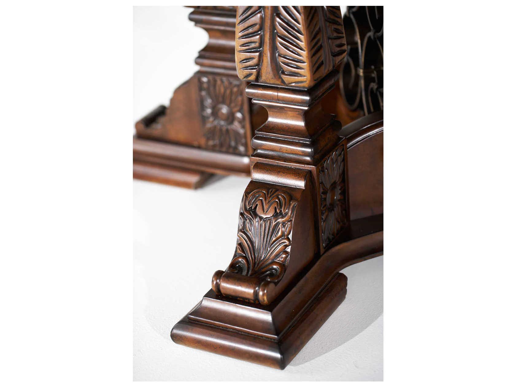 Michael Amini Windsor Court Extendable Round Wood Dining Table