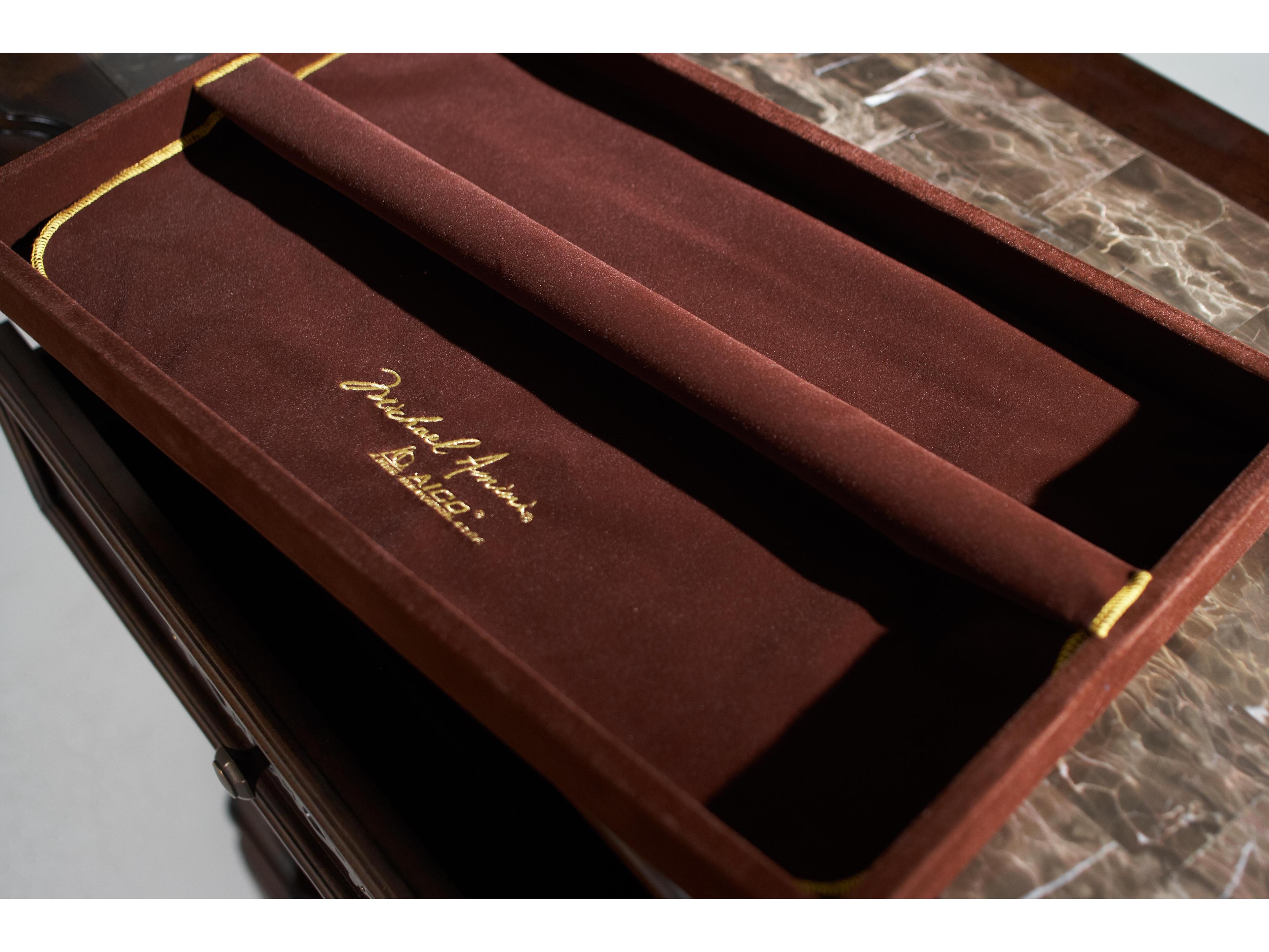 Michael Amini Windsor Court 68" Solid Wood Sideboard with Mirror Set