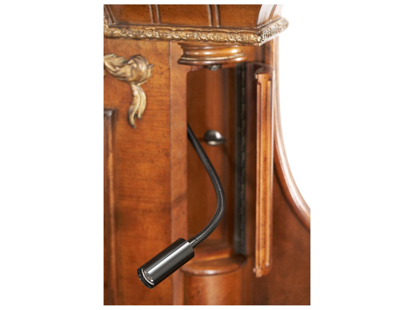 Michael Amini Villa Valencia Classic Chestnut Brown Birch Wood California King Poster Bed