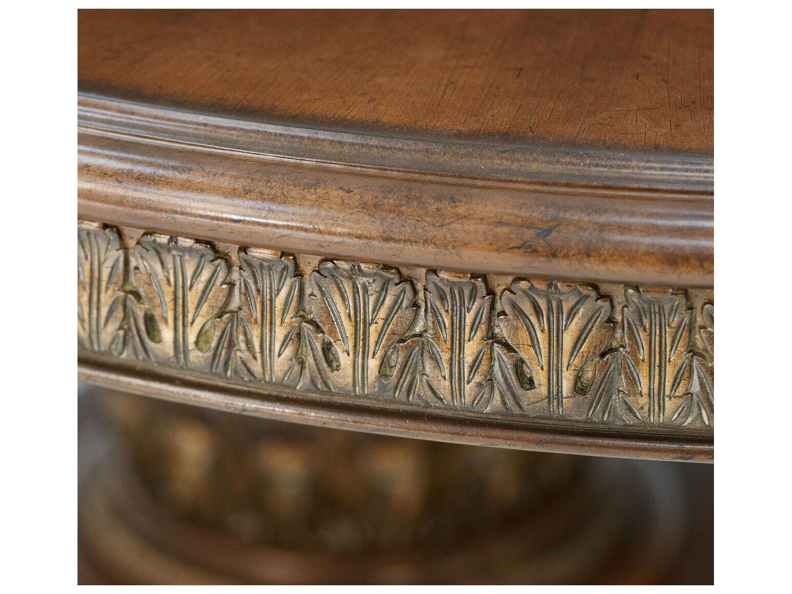 Michael Amini Villa Valencia Round Wood Dining Table