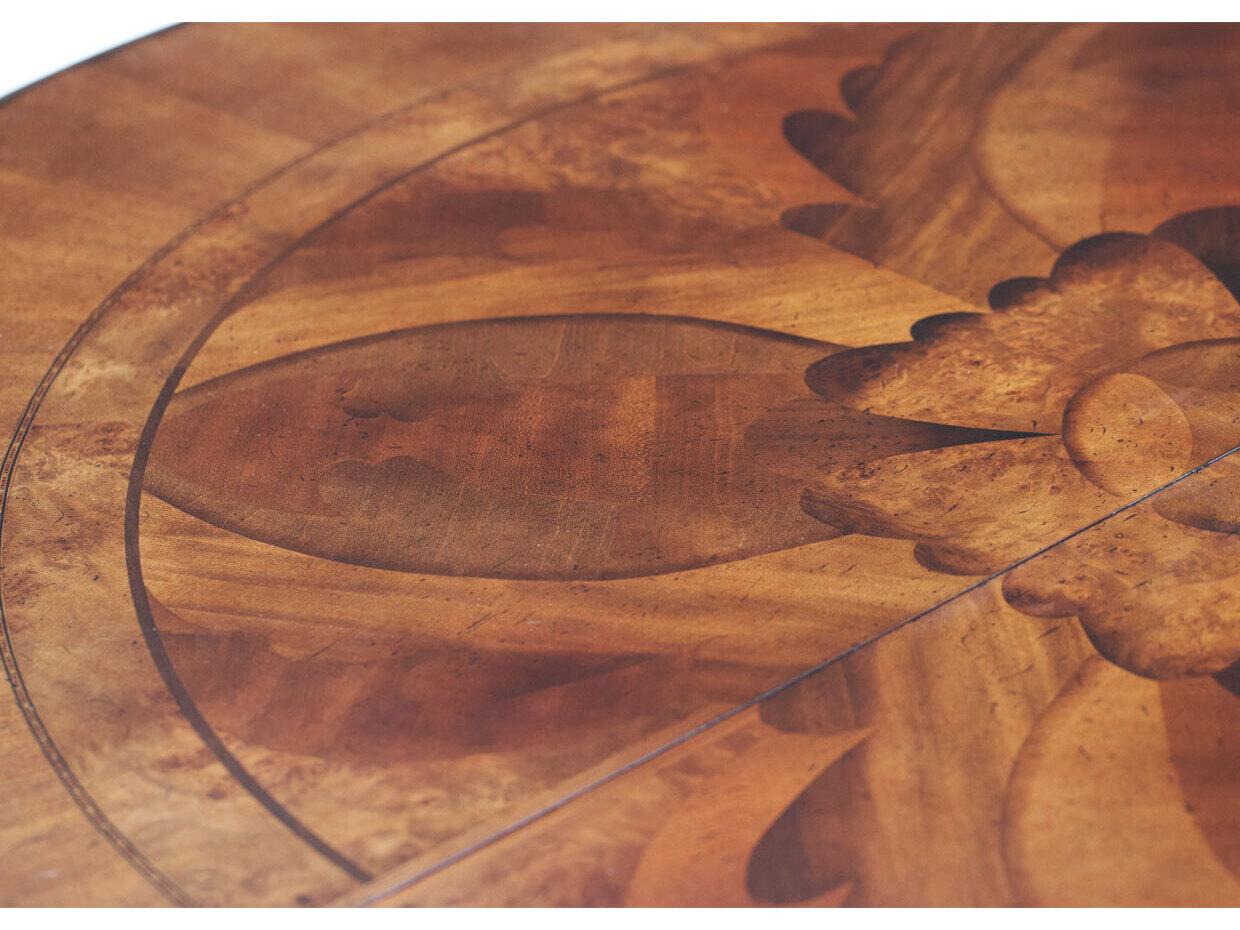 Michael Amini Villa Valencia Round Wood Dining Table