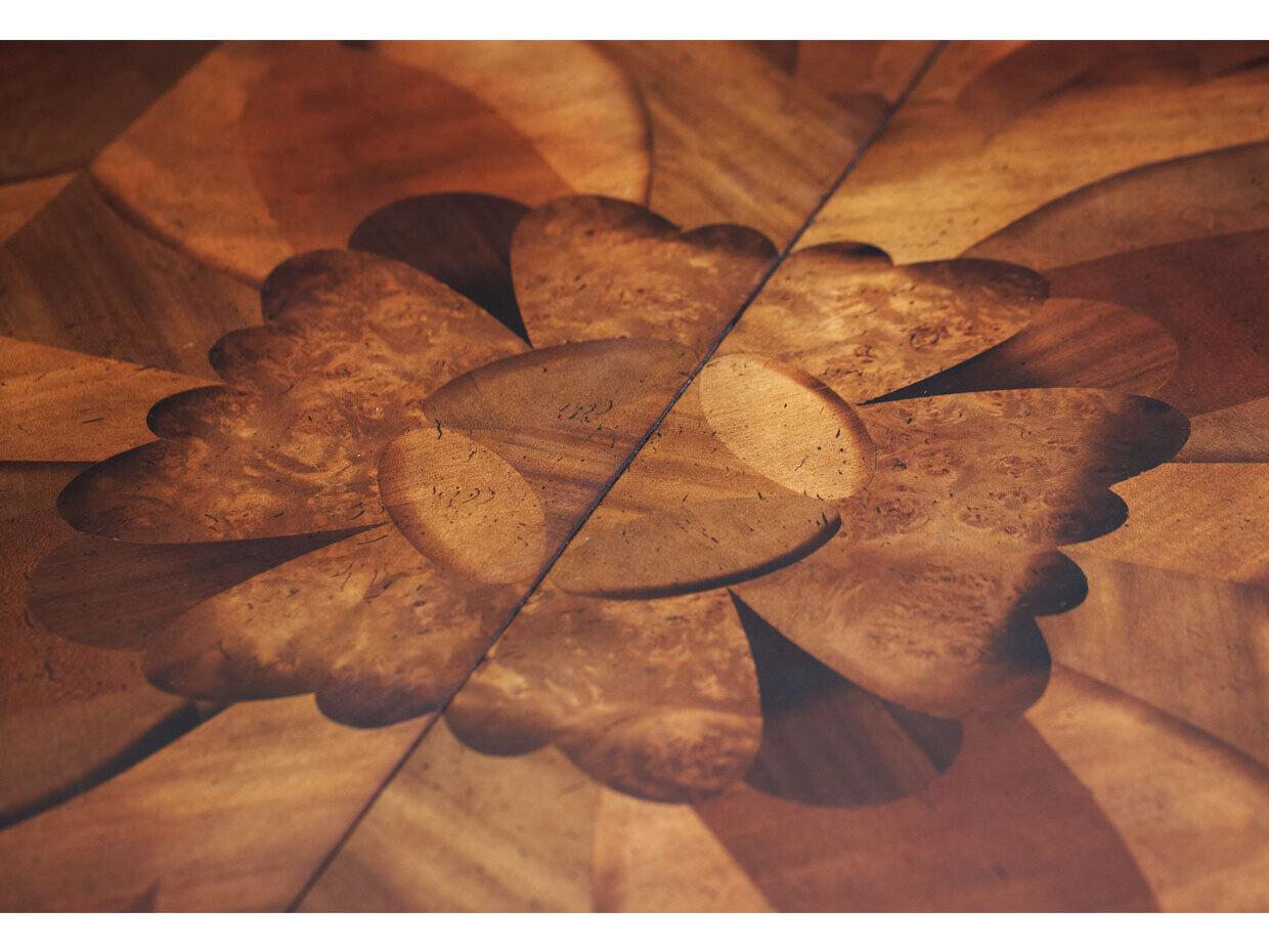 Michael Amini Villa Valencia Round Wood Dining Table