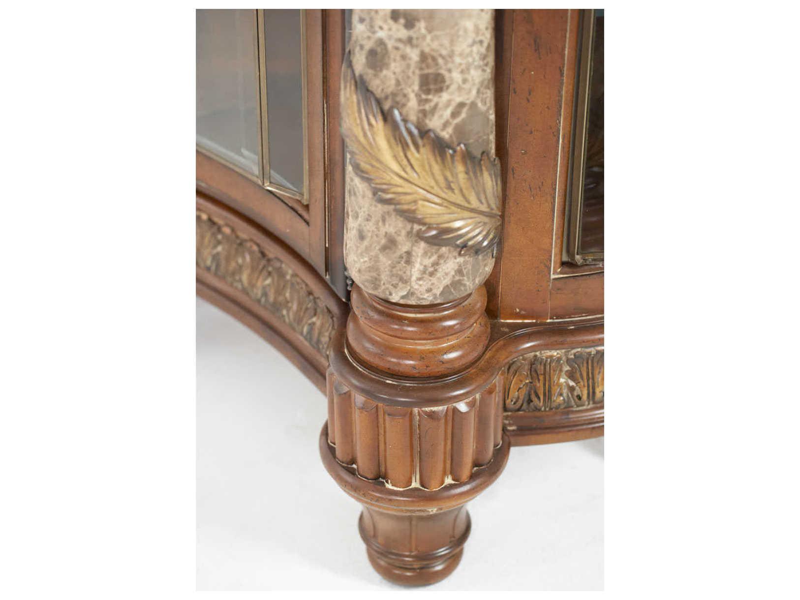 Michael Amini Villa Valencia 72" Birch Wood Classic Chestnut Sideboard