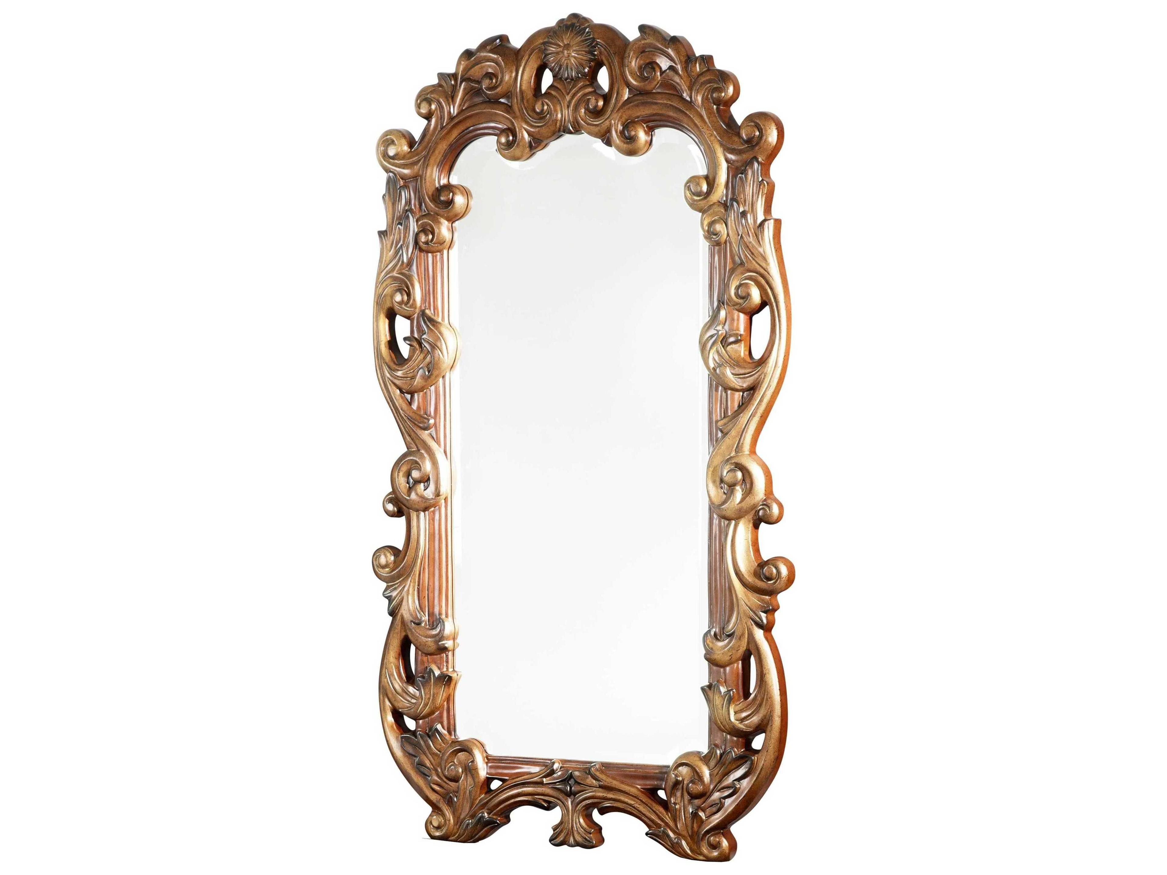 Michael Amini Villa Valencia Classic Chestnut Rectangular Dresser Mirror