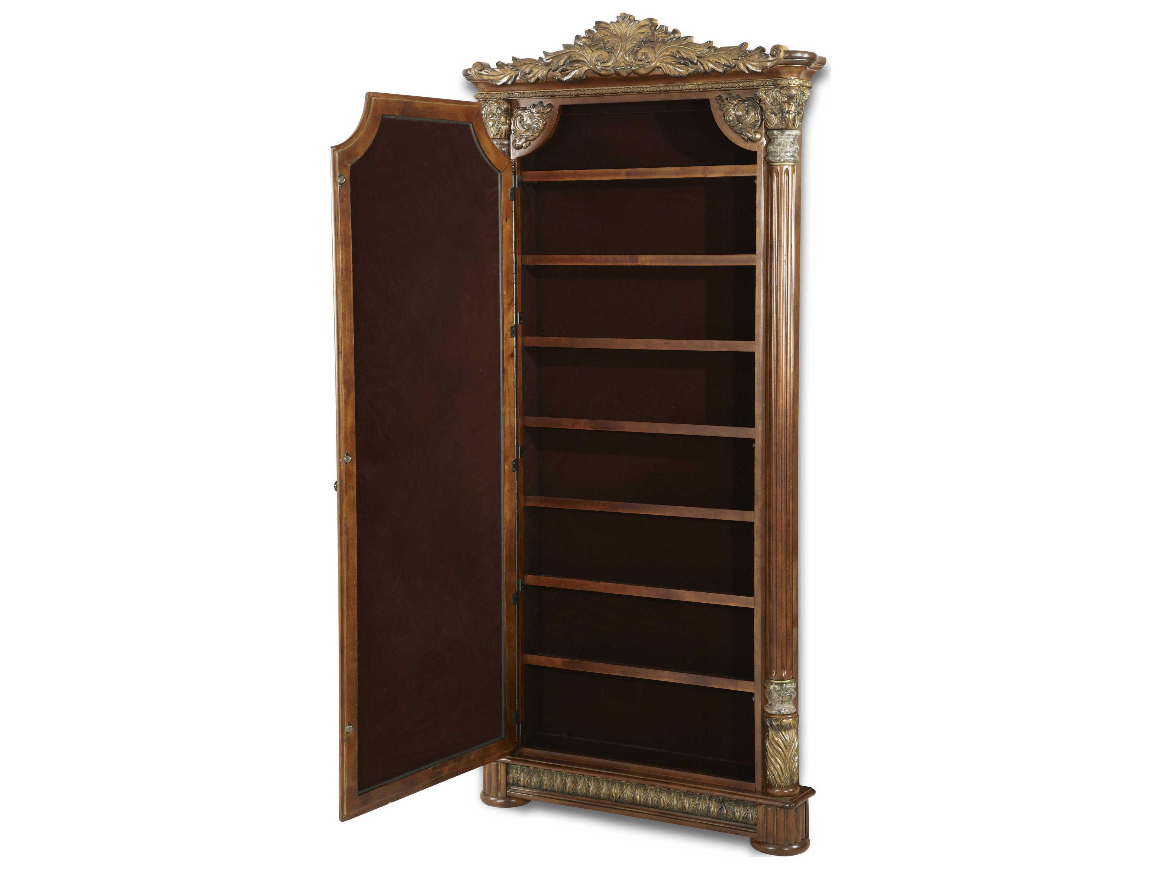 Luxecor Gilded Classic Chestnut Floor Mirror