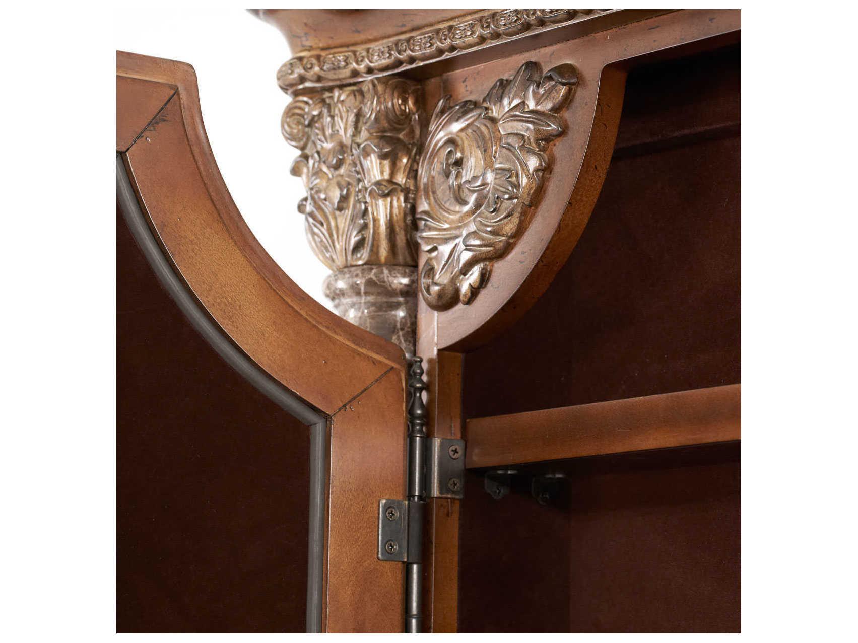 Luxecor Gilded Classic Chestnut Floor Mirror