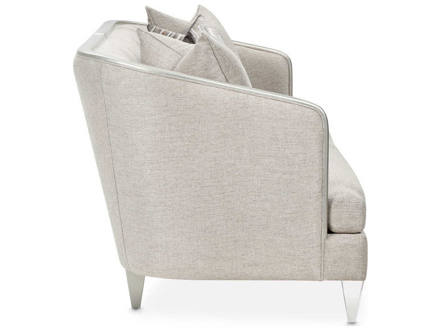 Michael Amini Camden Court Flax Gray Upholstered Sofa