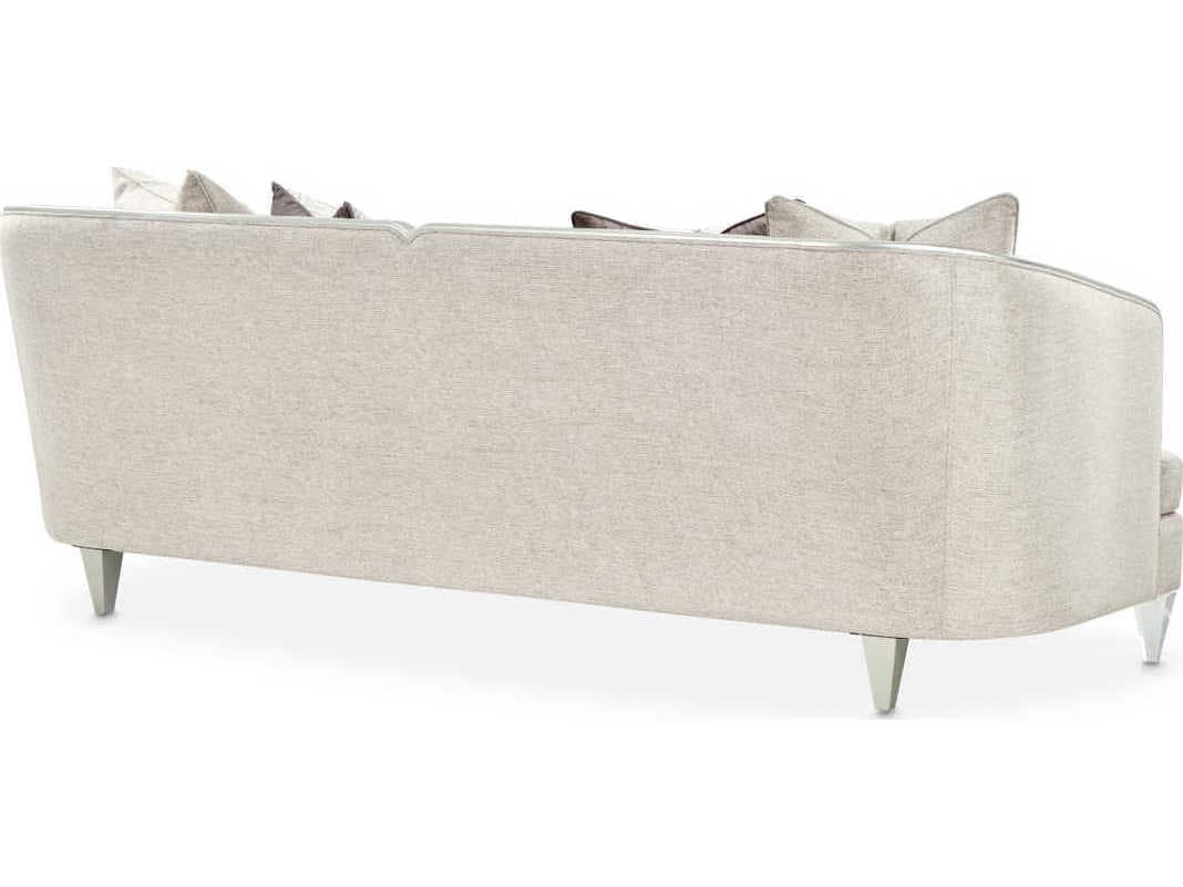 Michael Amini Camden Court Flax Gray Upholstered Sofa