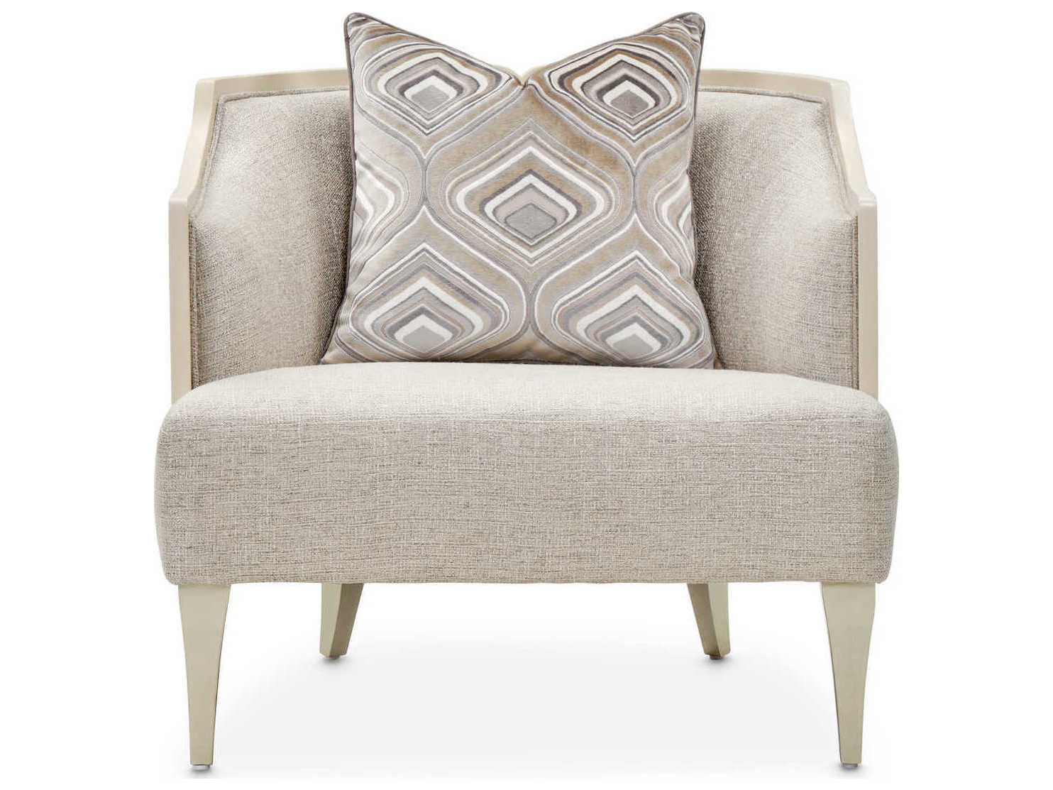 Michael Amini Camden Court Gray Fabric Accent Chair