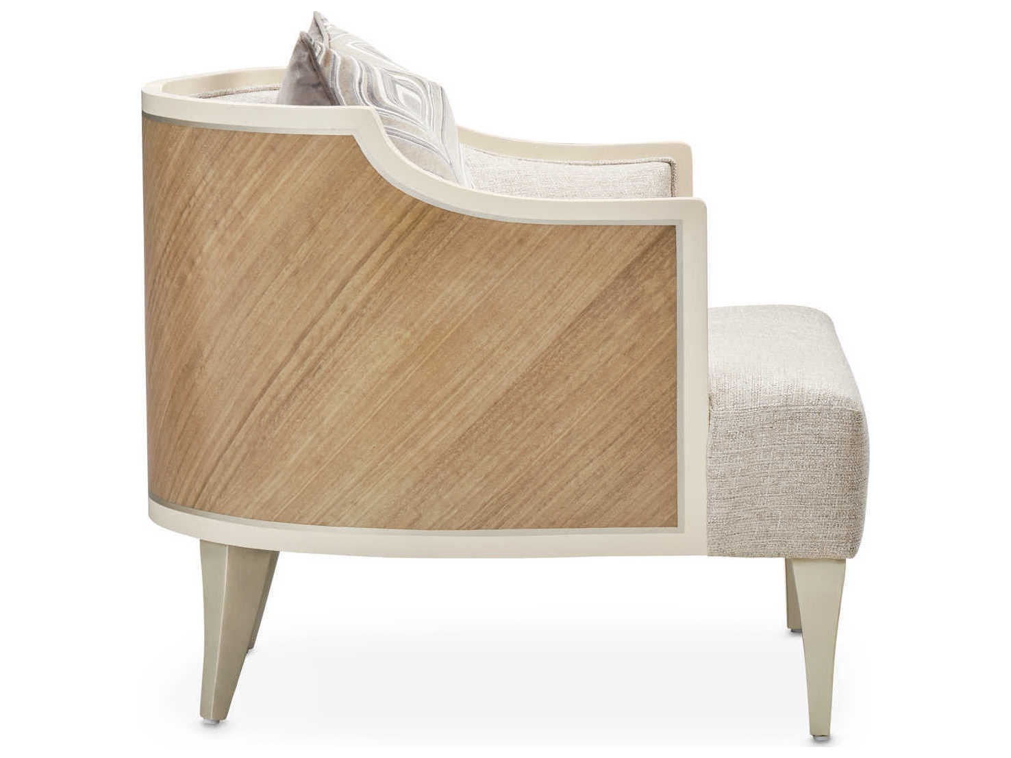 Michael Amini Camden Court Gray Fabric Accent Chair