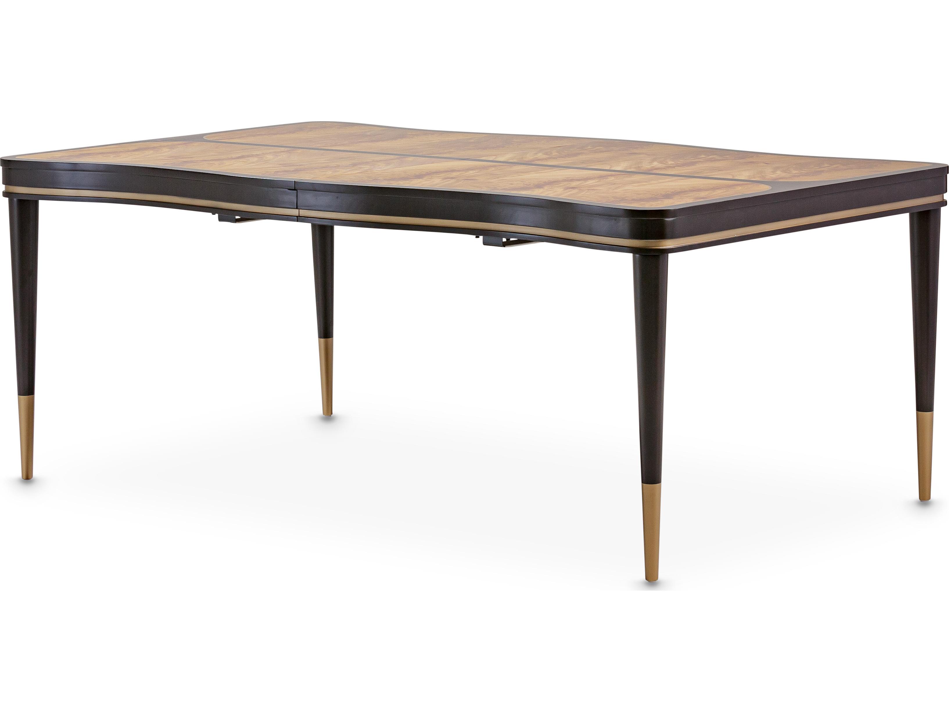 Michael Amini Malibu Crest - Mahogany Rectangular Wood Dining Table