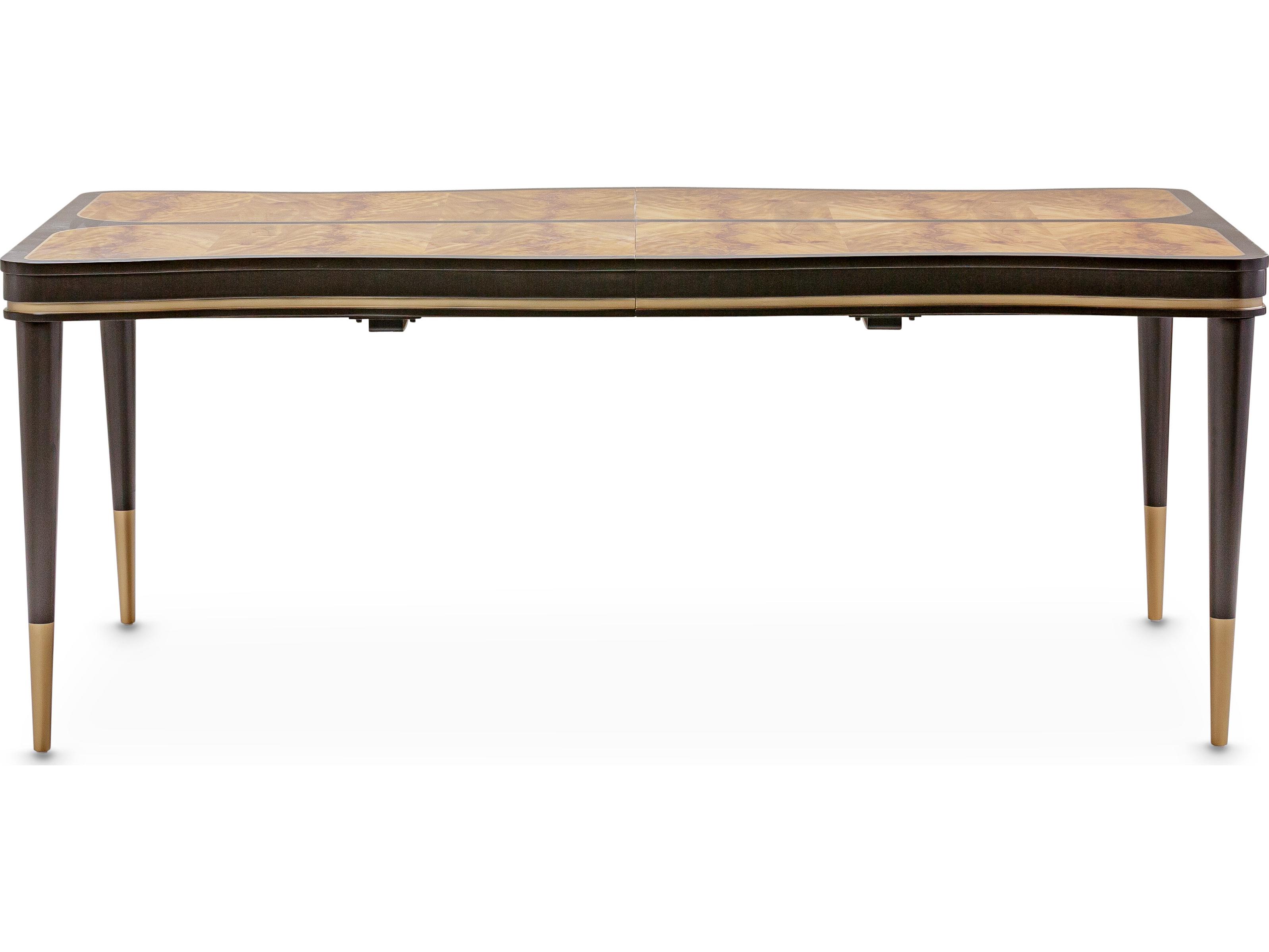 Michael Amini Malibu Crest - Mahogany Rectangular Wood Dining Table