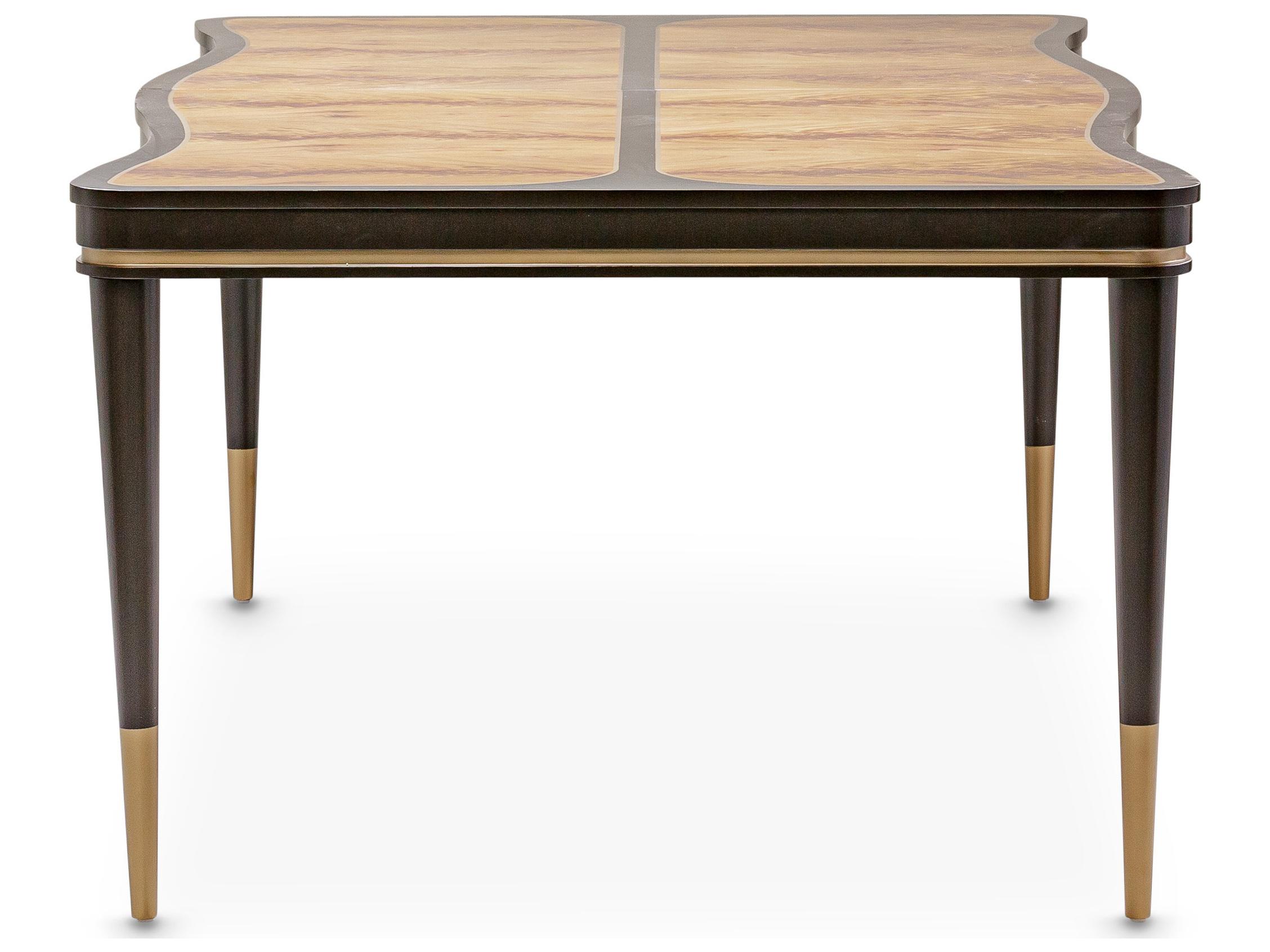 Michael Amini Malibu Crest - Mahogany Rectangular Wood Dining Table