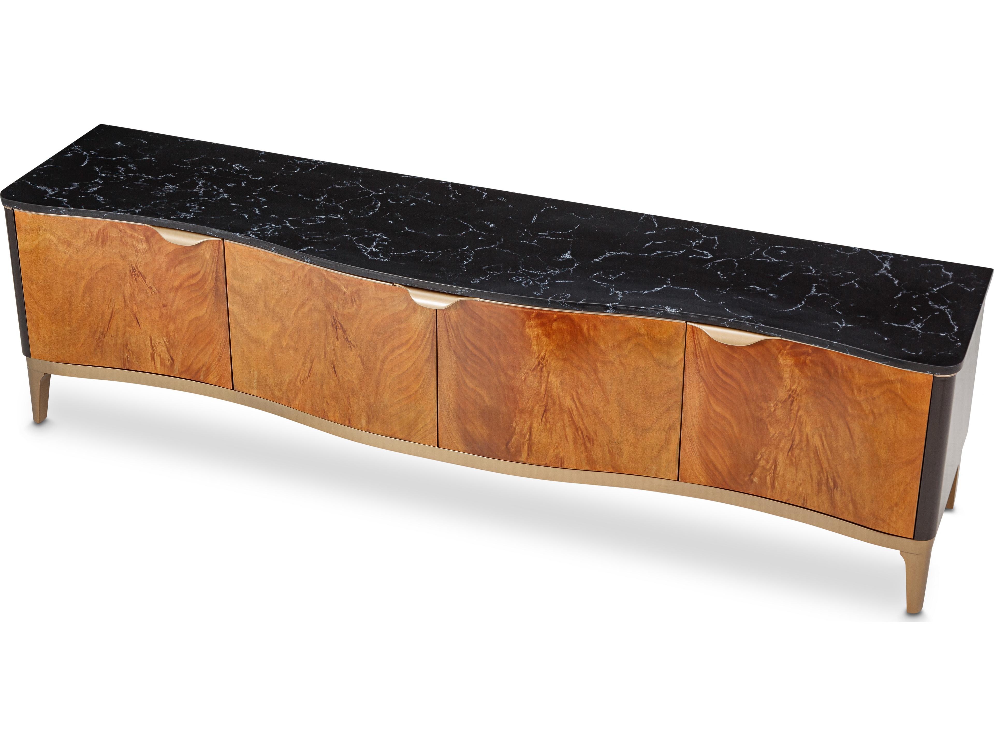 Michael Amini Malibu Crest - Mahogany 80" Media Console