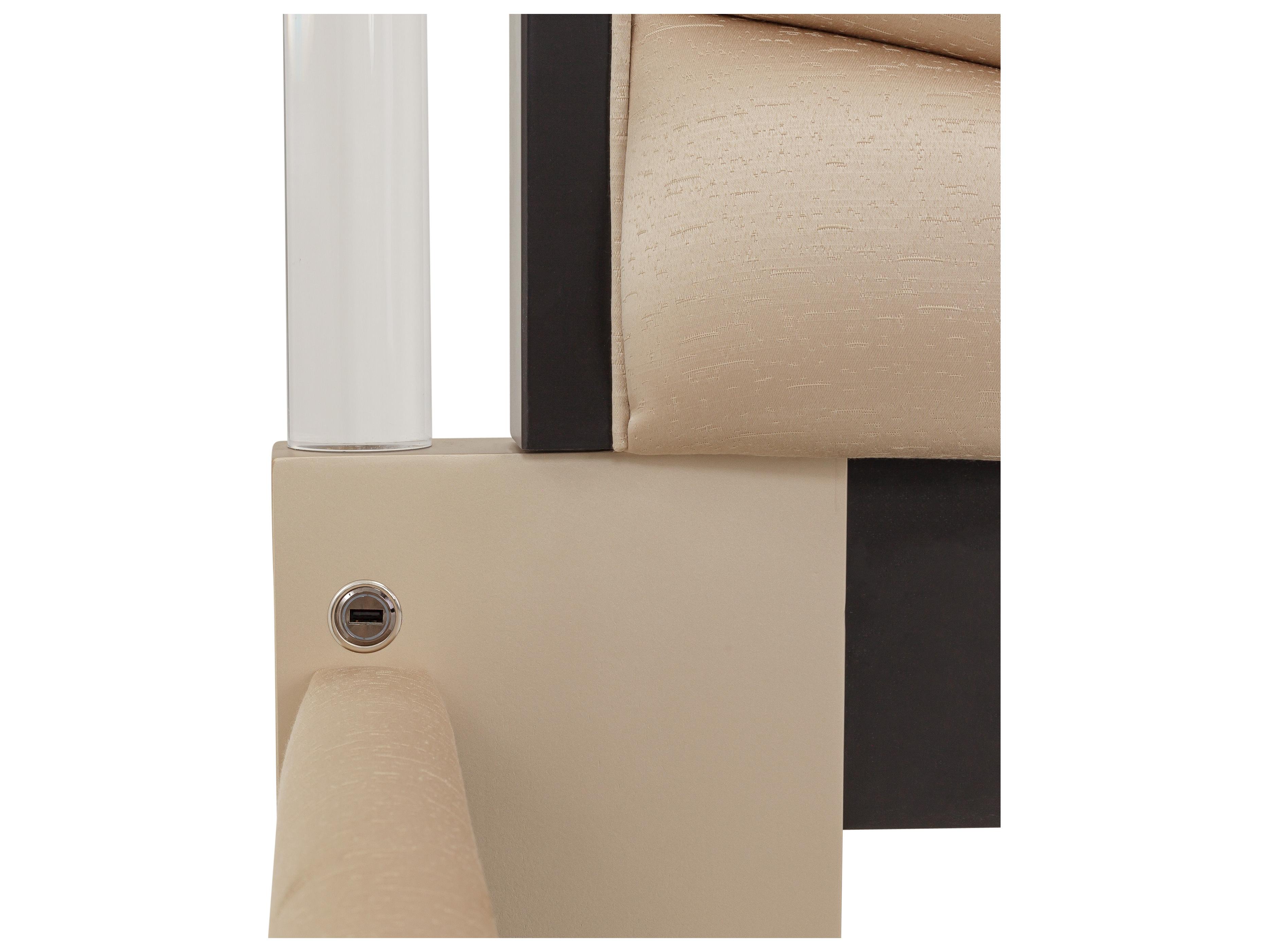 Michael Amini Malibu Crest - Mahogany Beige Cherry Wood King Poster Bed