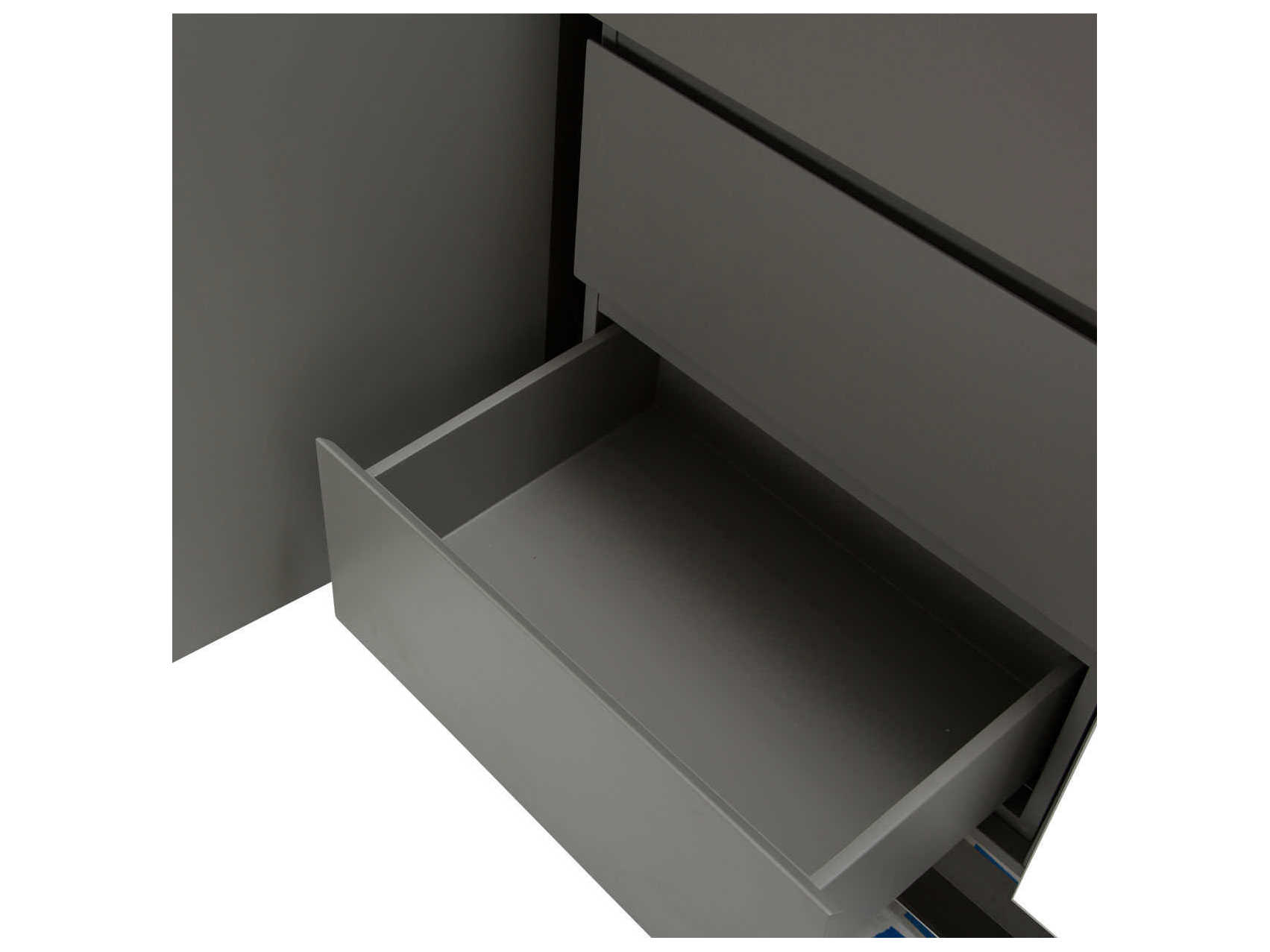 Michael Amini State St 72" Glossy White Sideboard