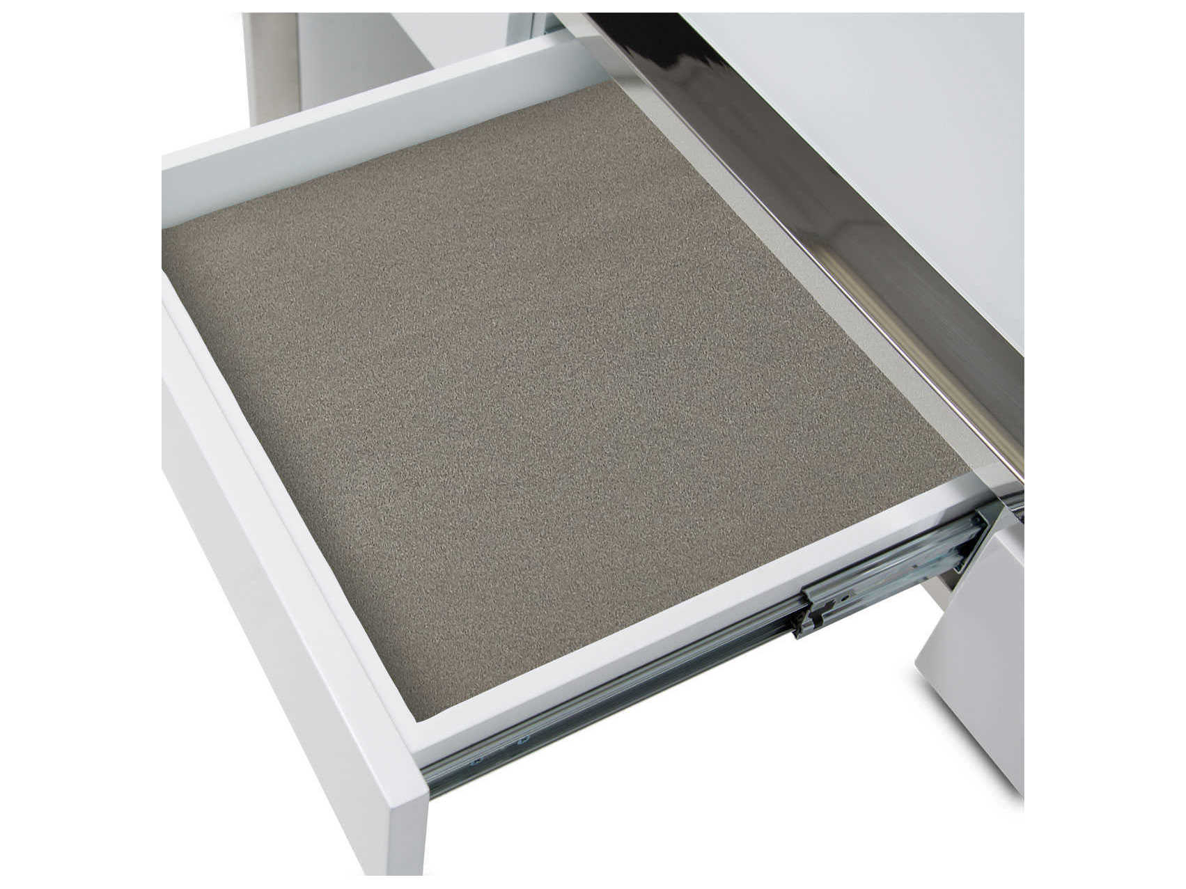 Luxecor Gilded Glossy White Writing Desk