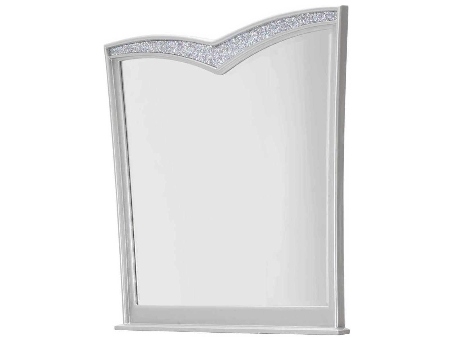 Michael Amini Melrose Plaza 56" Dove Sideboard with Mirror Set