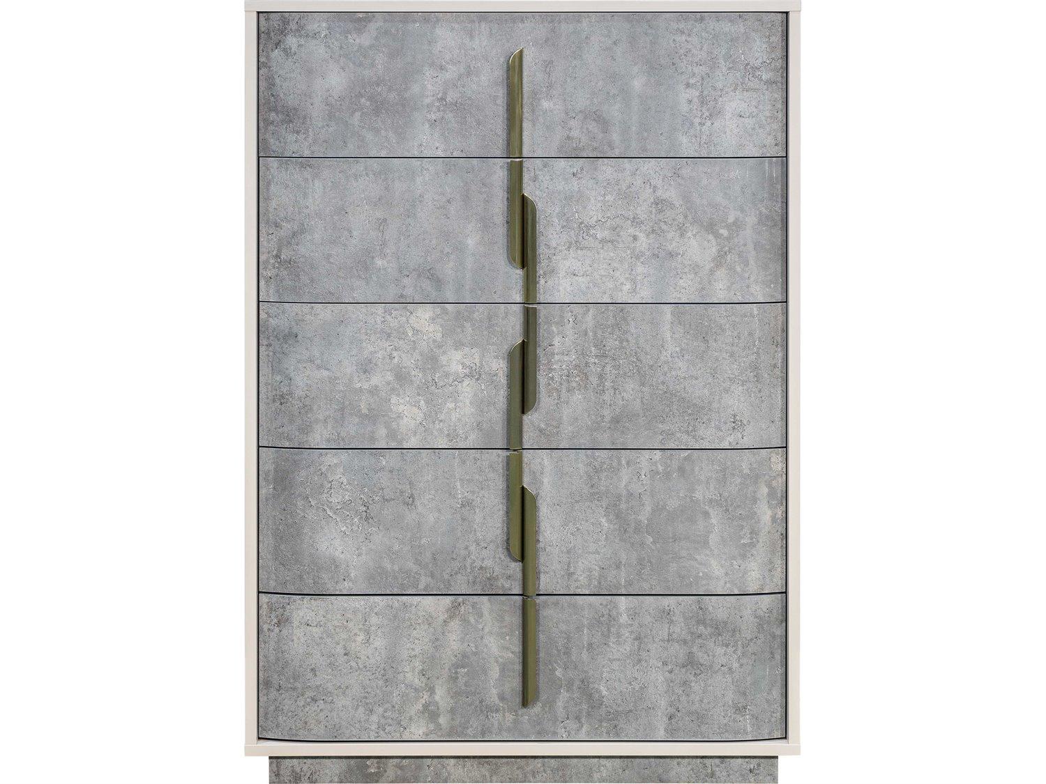 Michael Amini Pavira Stone Gray Accent Chest
