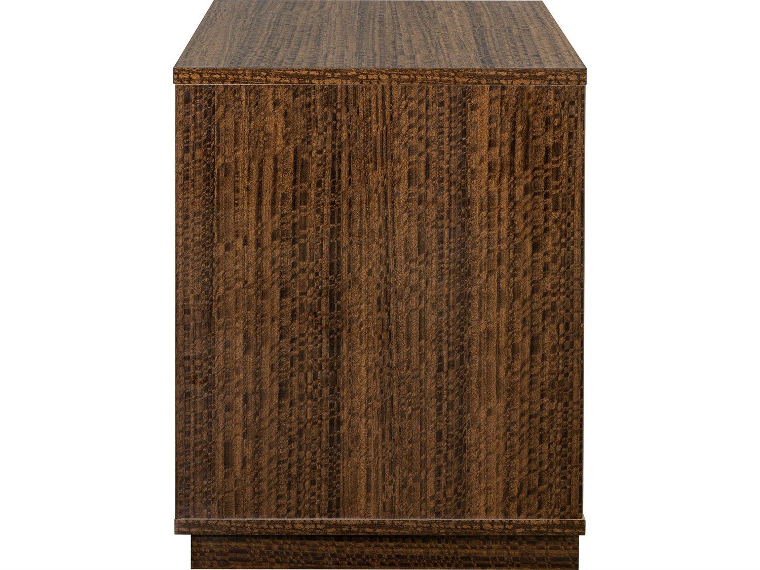 Michael Amini Kayner 2-Drawers Brown Nightstand