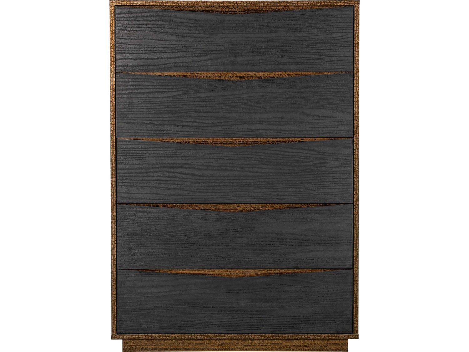 Michael Amini Kayner Charcoal Brown Accent Chest