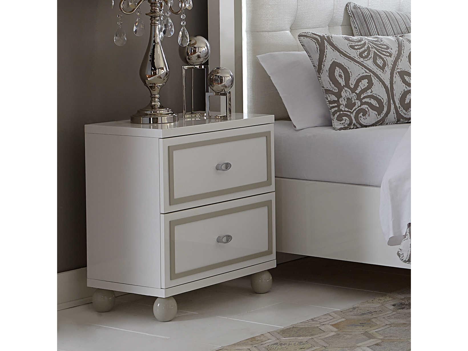 Michael Amini Sky Tower 2-Drawers Nightstand