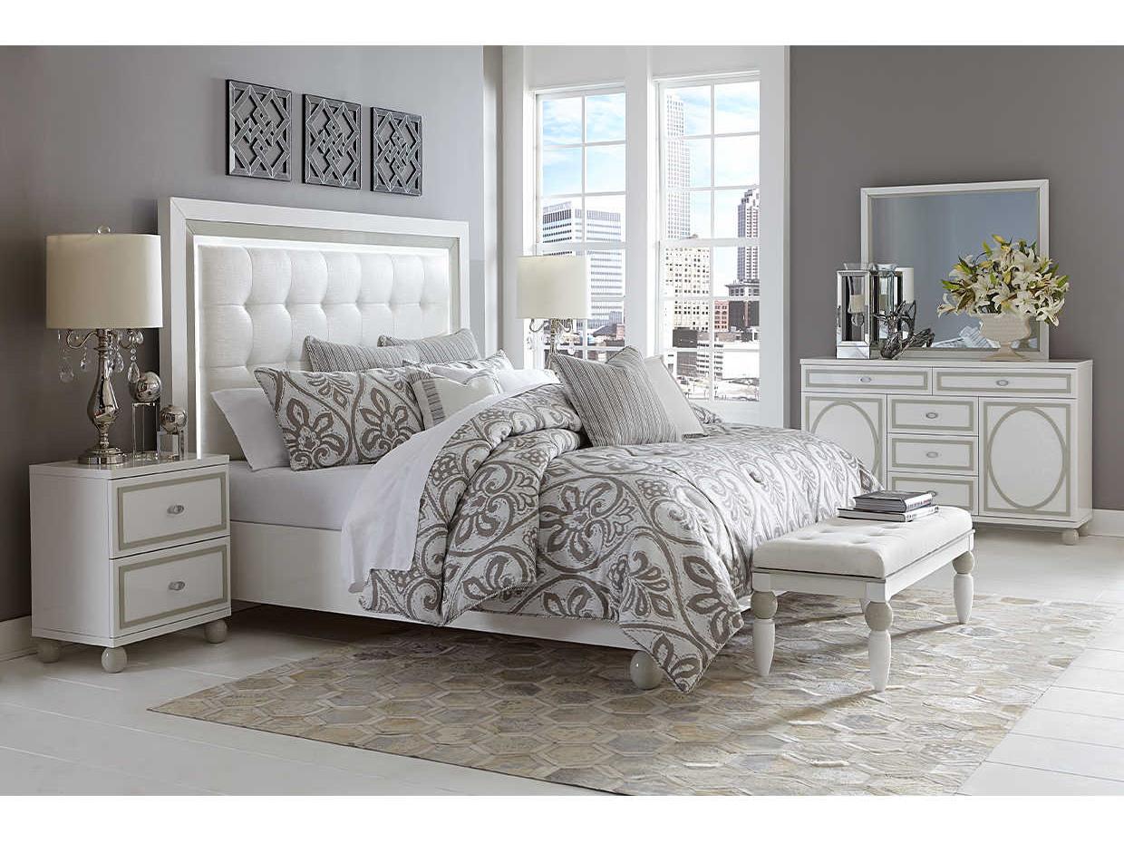 Michael Amini Sky Tower 2-Drawers Nightstand