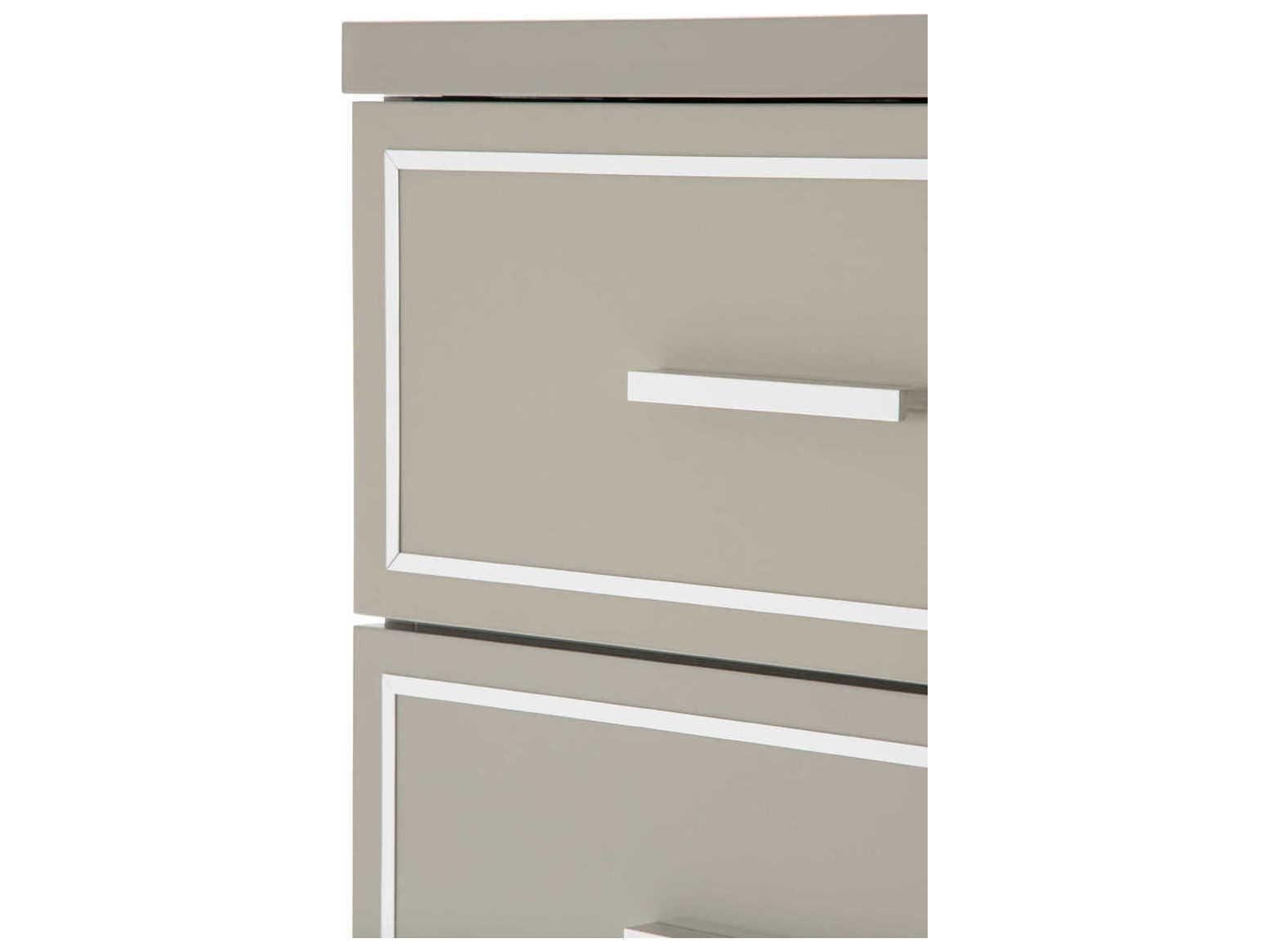 Michael Amini Urban Place Dove Grey Accent Chest