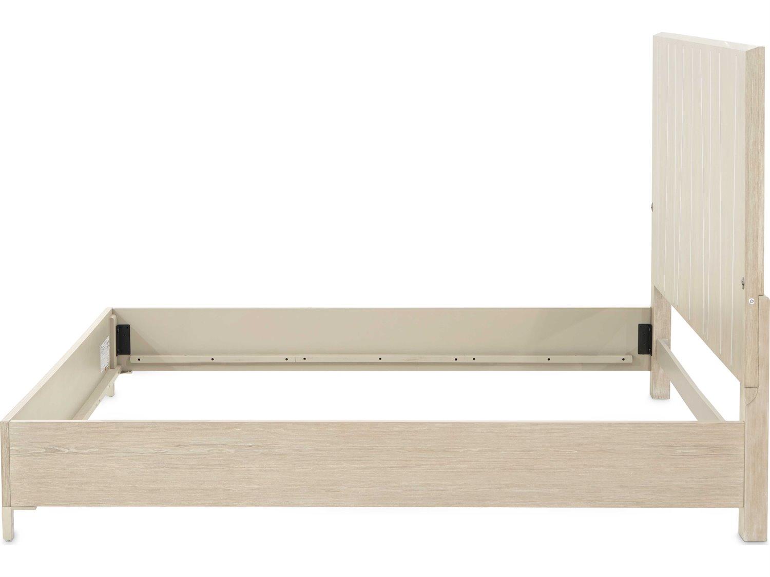 Michael Amini Lotus Bay Sand Beige Rubberwood Wood King Platform Bed