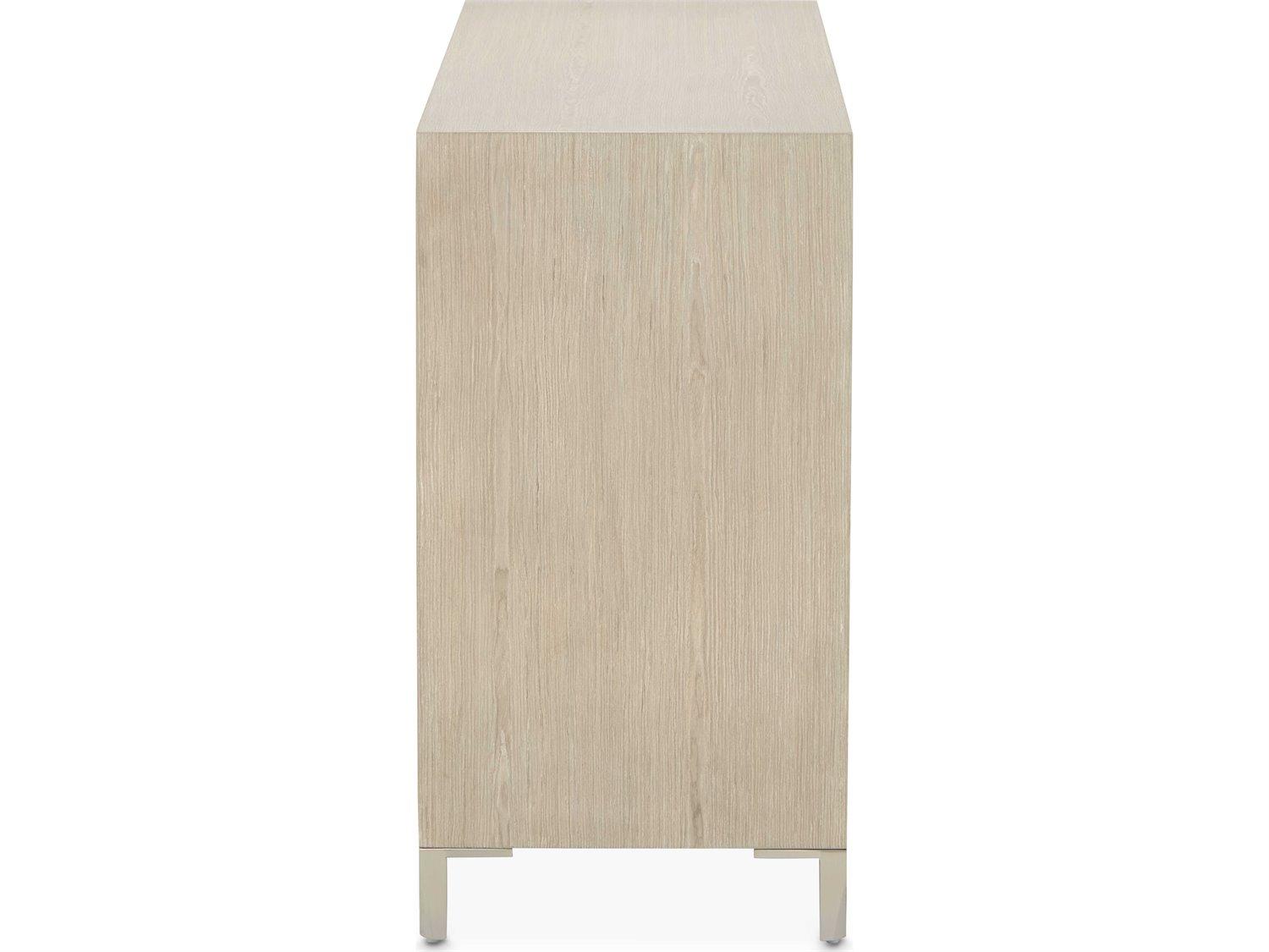 Michael Amini Lotus Bay 6-Drawers Beige Rubberwood Double Dresser