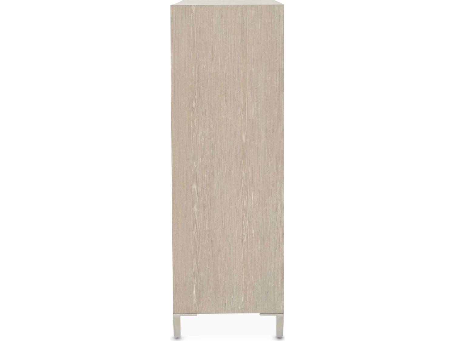 Michael Amini Lotus Bay Sand Beige Rubberwood Accent Chest