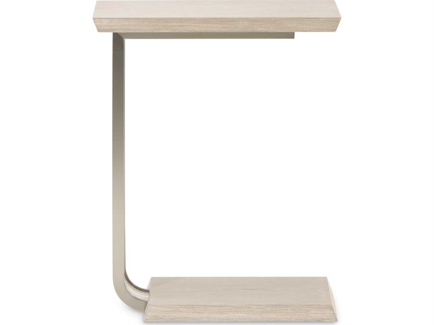 Michael Amini Lotus Bay Rectangular Wood Sand End Table