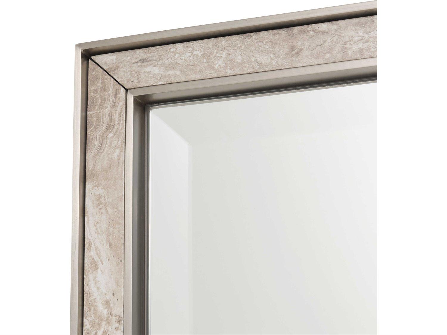 Michael Amini Lotus Bay Sand Square Dresser Mirror