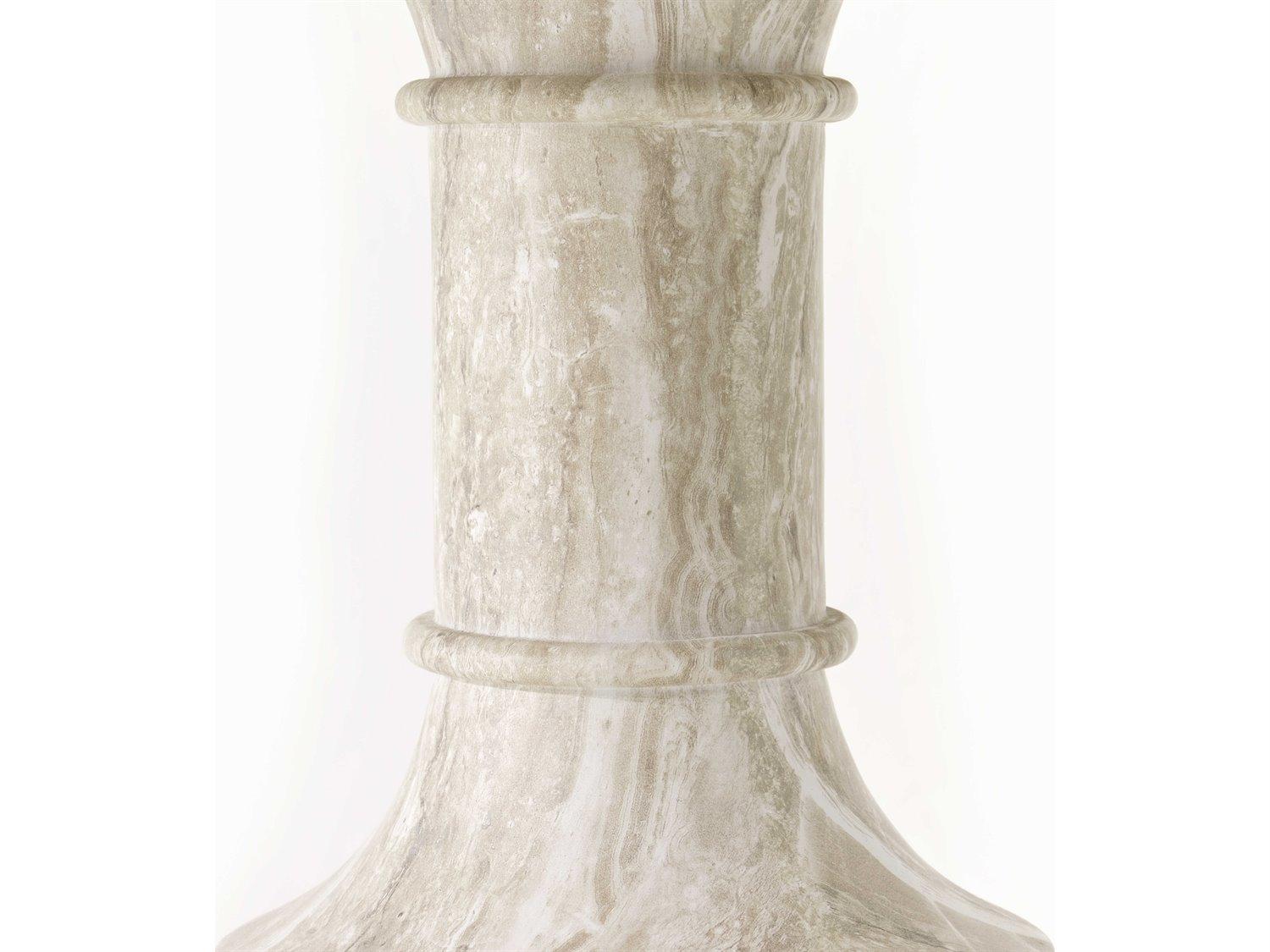 Michael Amini Lotus Bay Round Wood Sand Dining Table