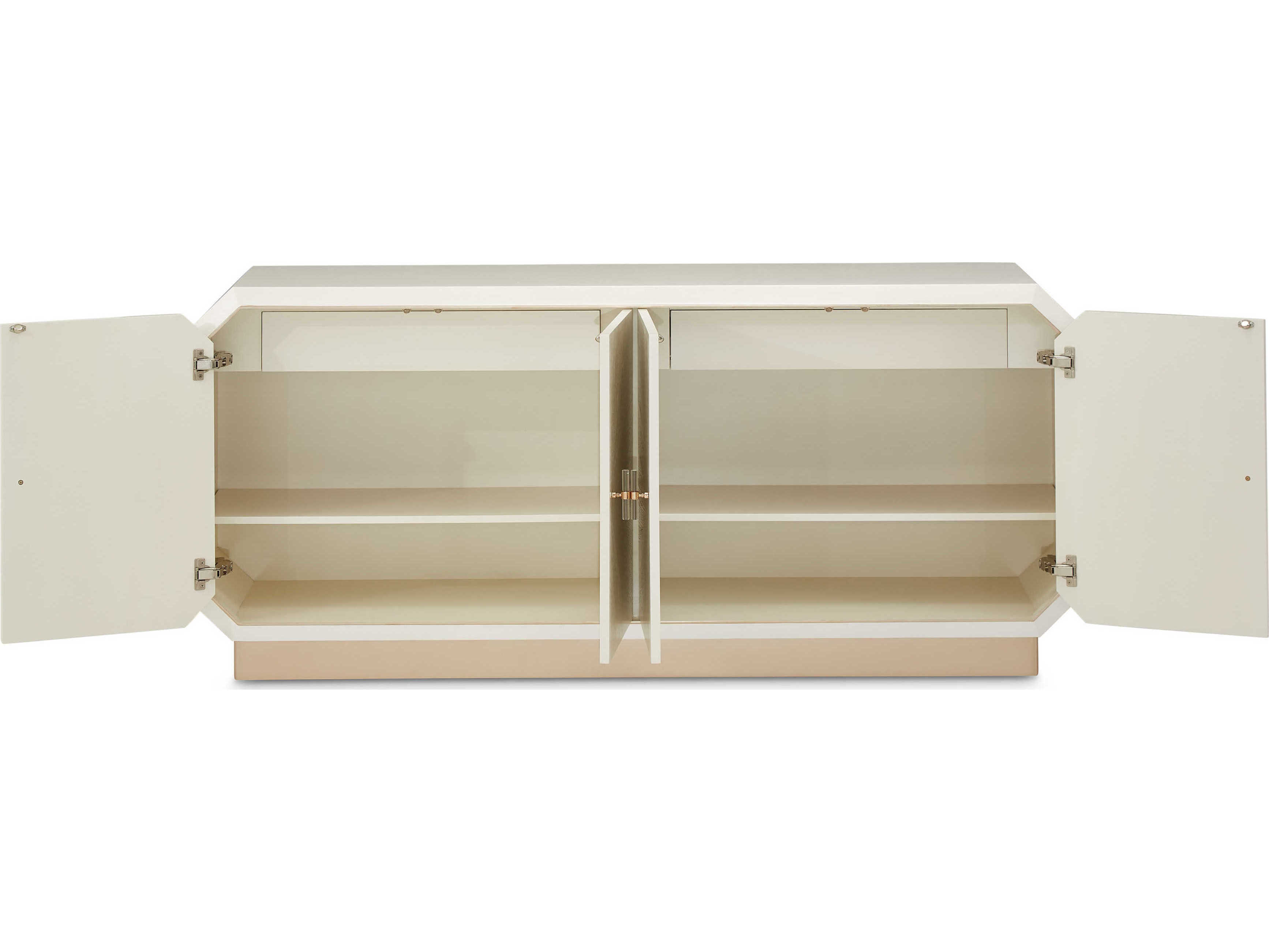 Michael Amini La Rachelle 74" Birch Wood Champagne Sideboard