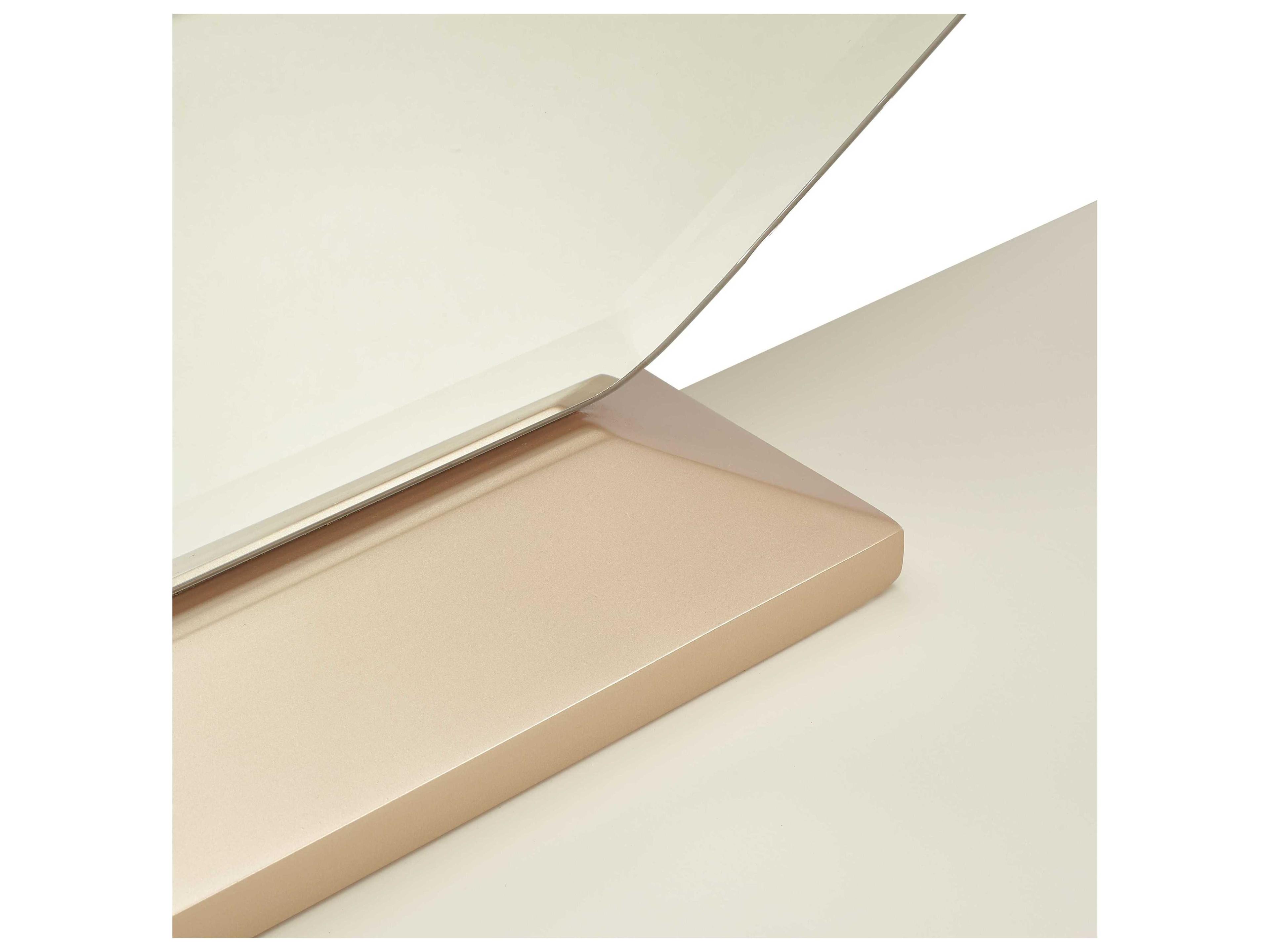 Luxecor Gilded 9-Drawers White Birch Wood Triple Dresser with Mirror