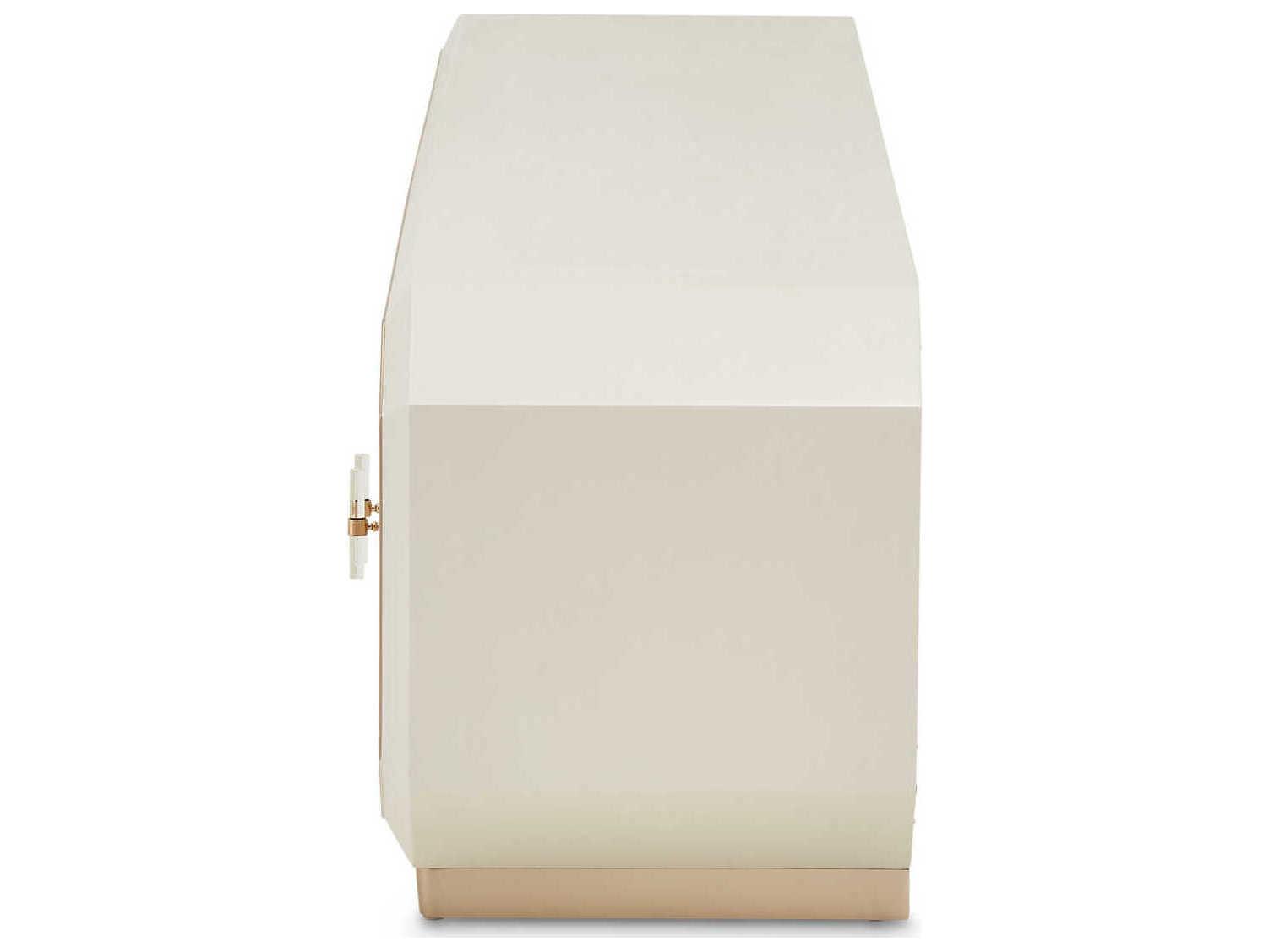 Michael Amini La Rachelle 80" Birch Wood Champagne Media Console