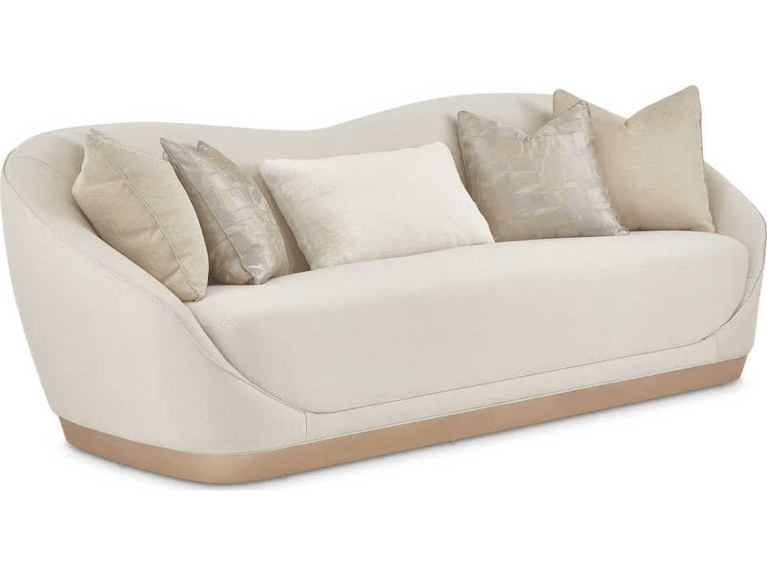 Luxecor Gilded Icicle White Upholstered Sofa