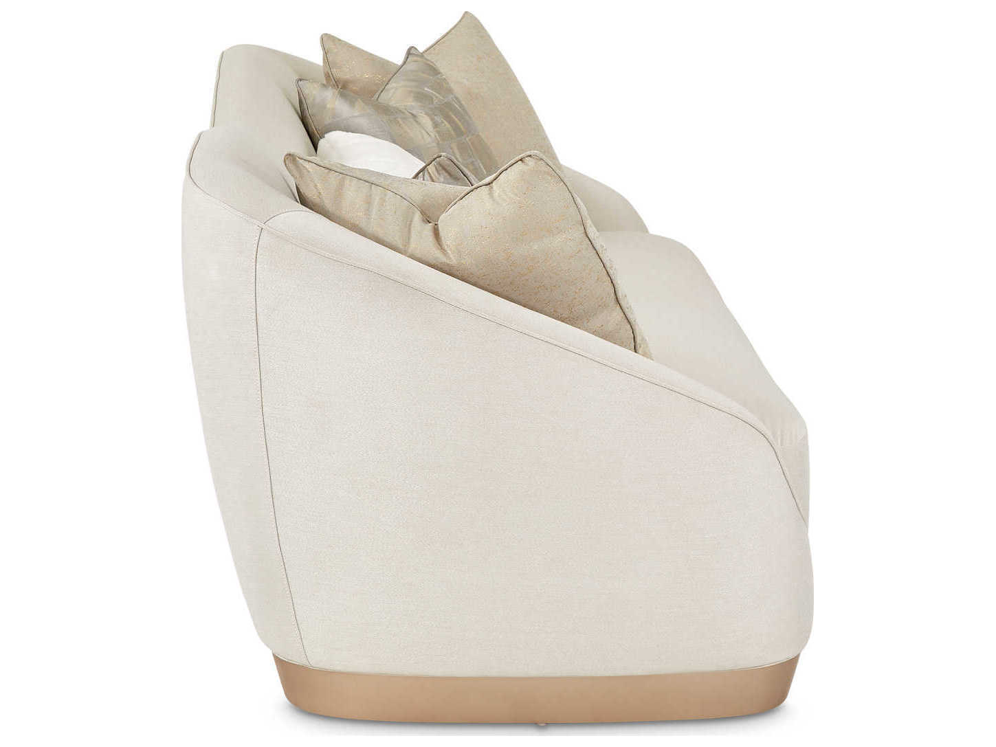 Luxecor Gilded Icicle White Upholstered Sofa