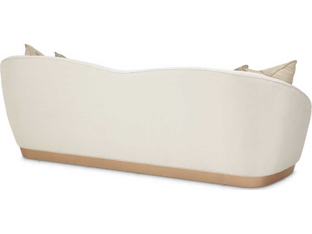 Luxecor Gilded Icicle White Upholstered Sofa