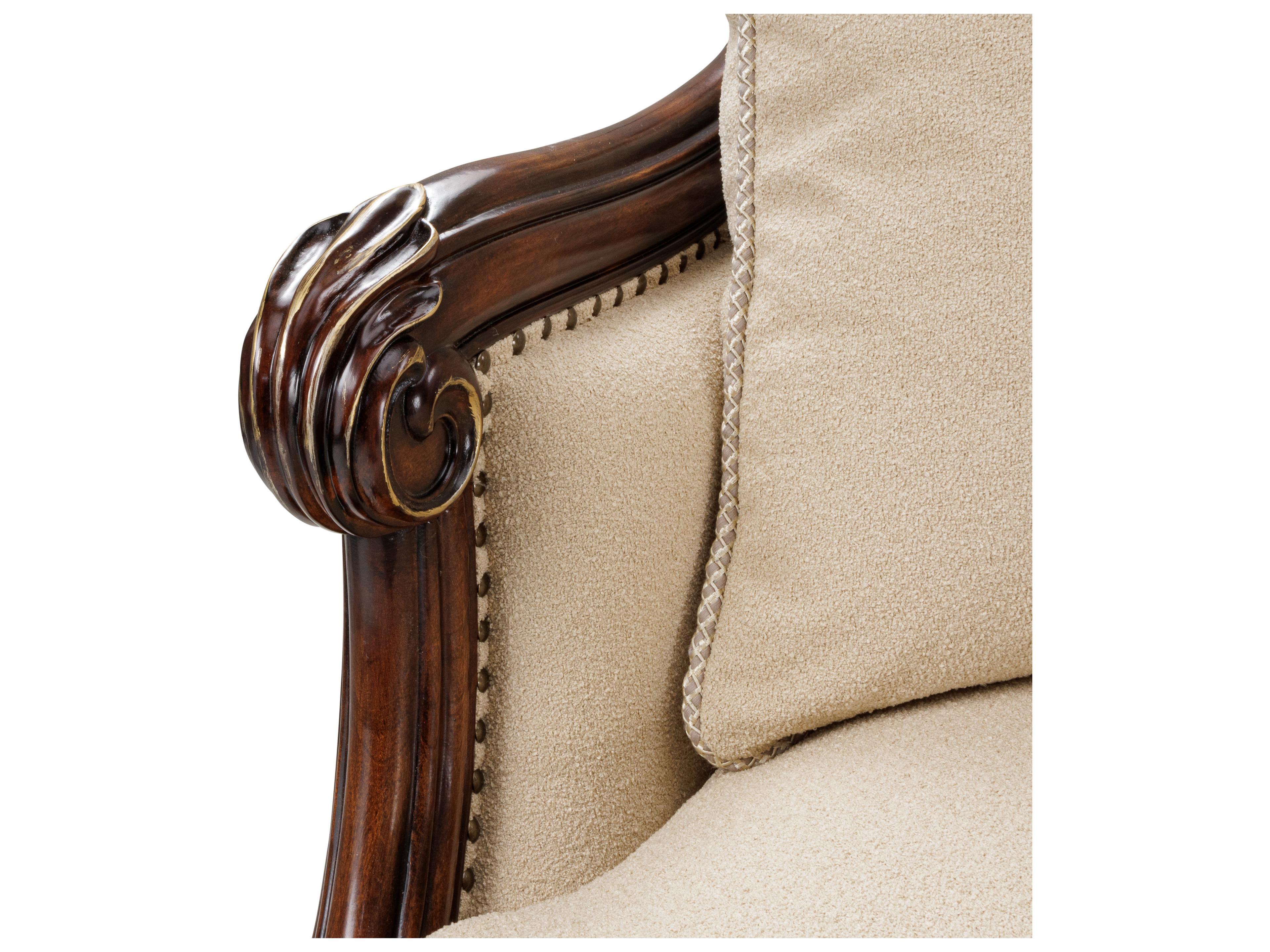 Michael Amini Chamberi Beige Upholstered Sectional Sofa