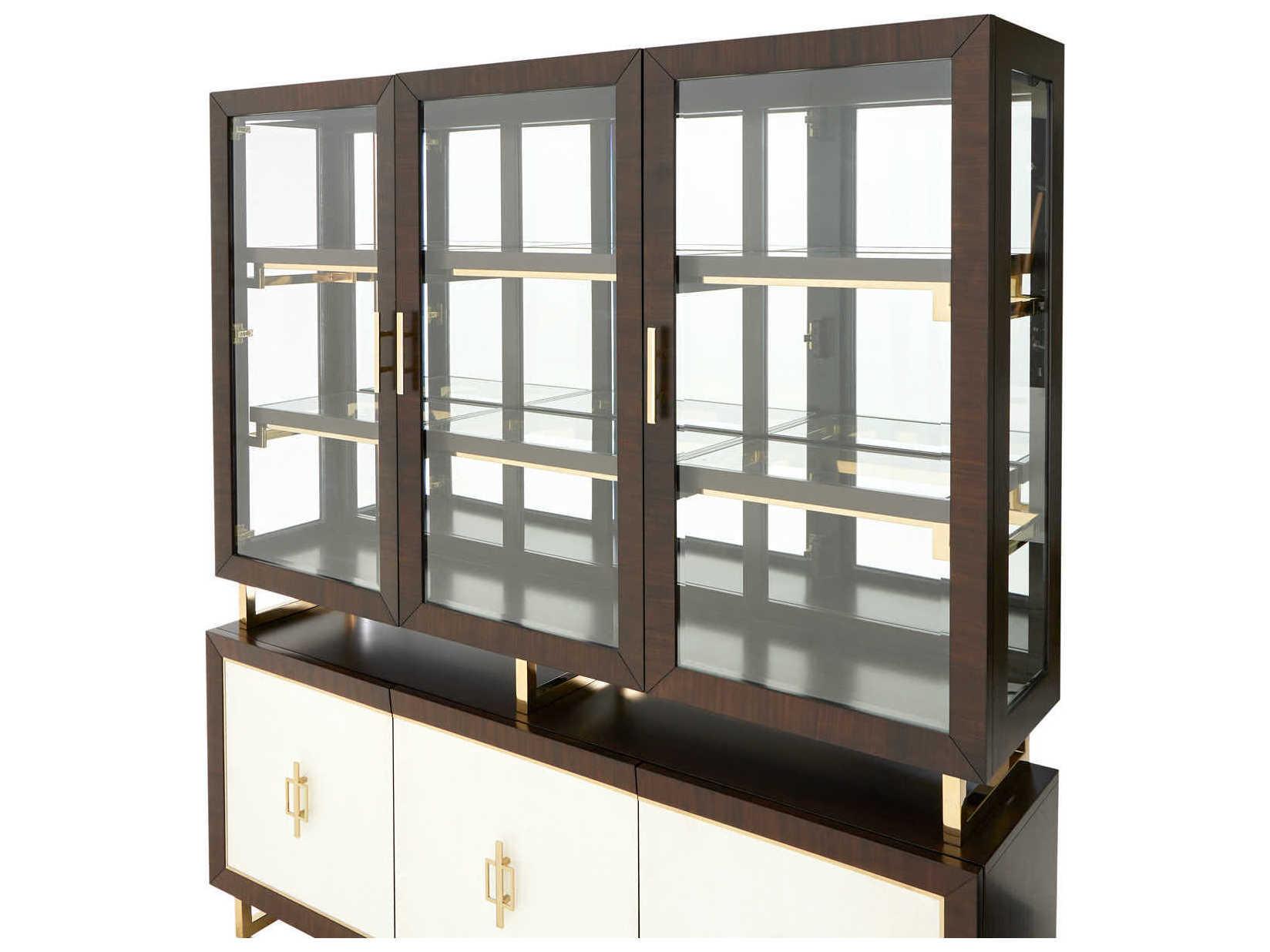 Luxecor Gilded Poplar Wood Display Cabinet