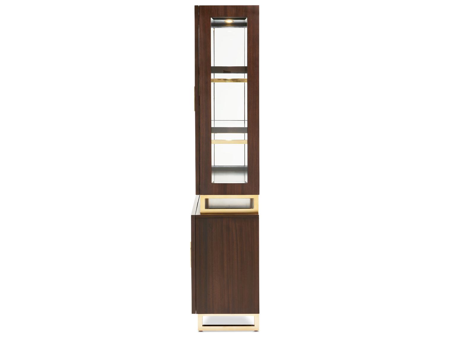 Luxecor Gilded Poplar Wood Display Cabinet
