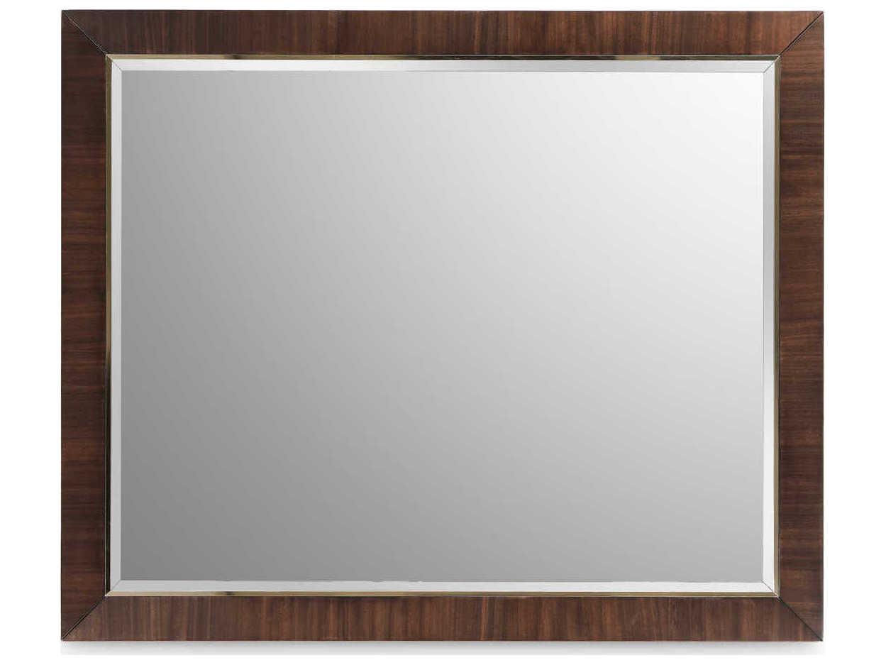 Luxecor Gilded Rectangular Espresso Wall Mirror