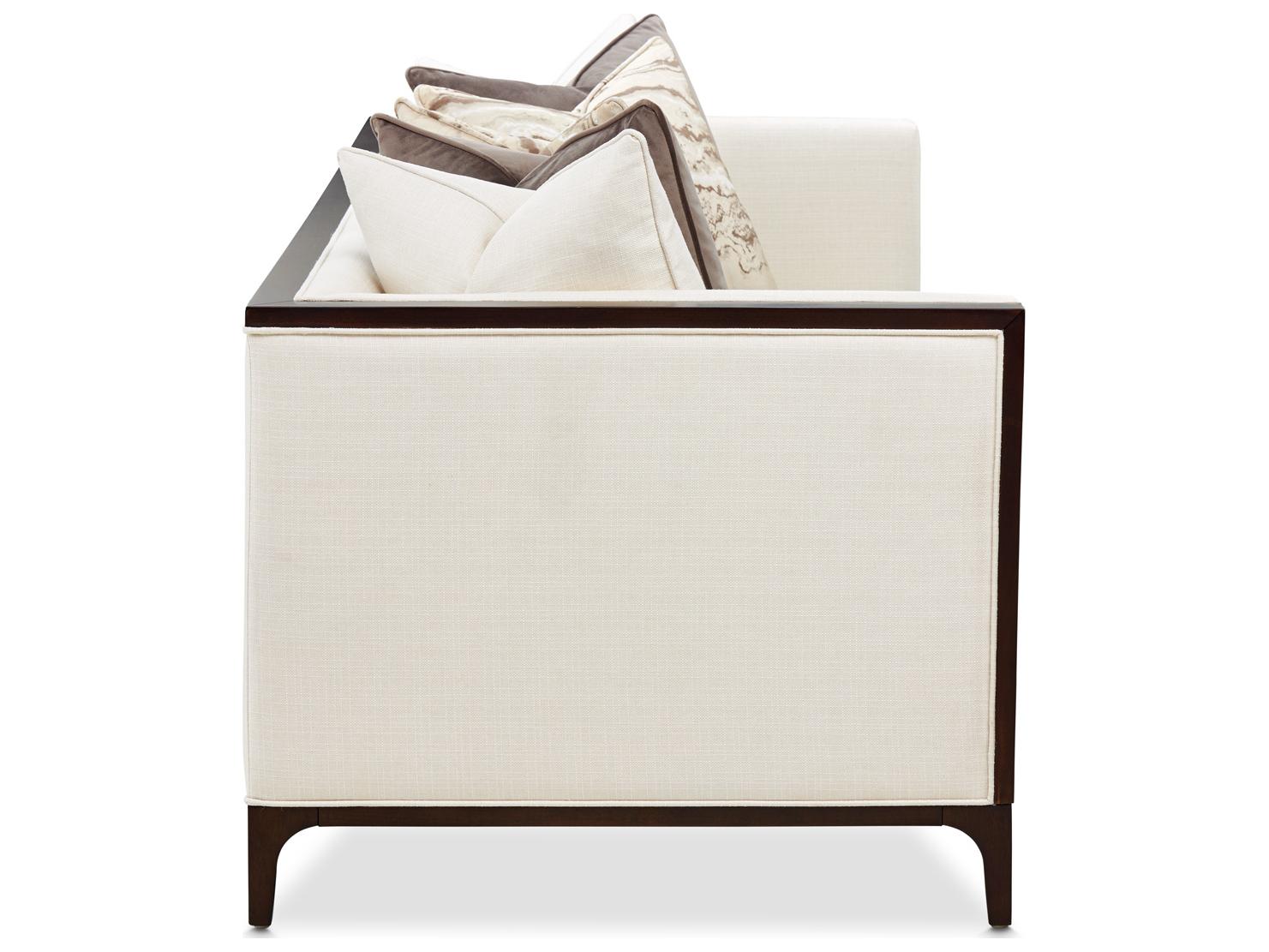 Michael Amini Belmont Place Cream Upholstered Sofa