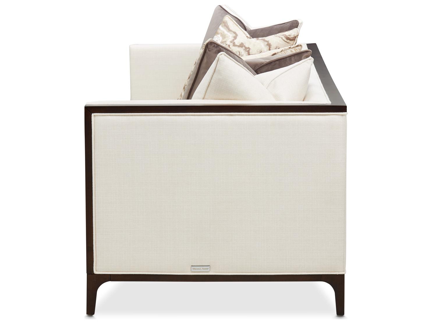 Michael Amini Belmont Place Cream Upholstered Sofa